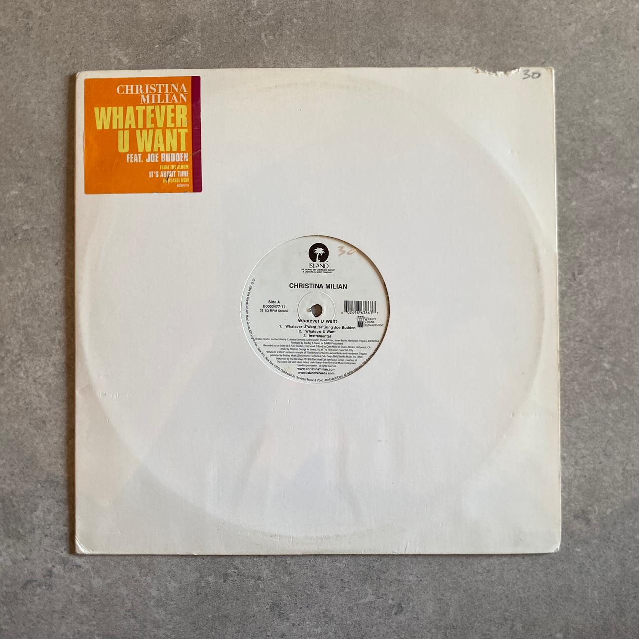 Christina Milian Feat. Joe Budden – Whatever U Want (VINYL / USED)
