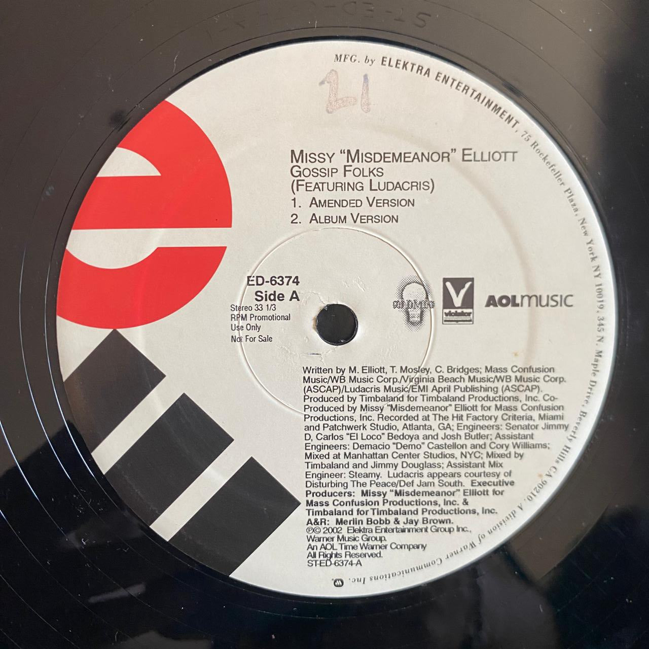 Missy Elliott Featuring Ludacris – Gossip Folks (VINYL / USED)