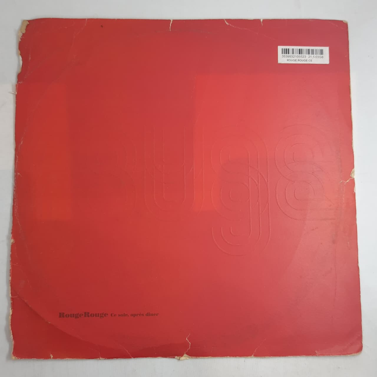 Rouge Rouge – Ce Soir, Après Diner (VINYL / USED)