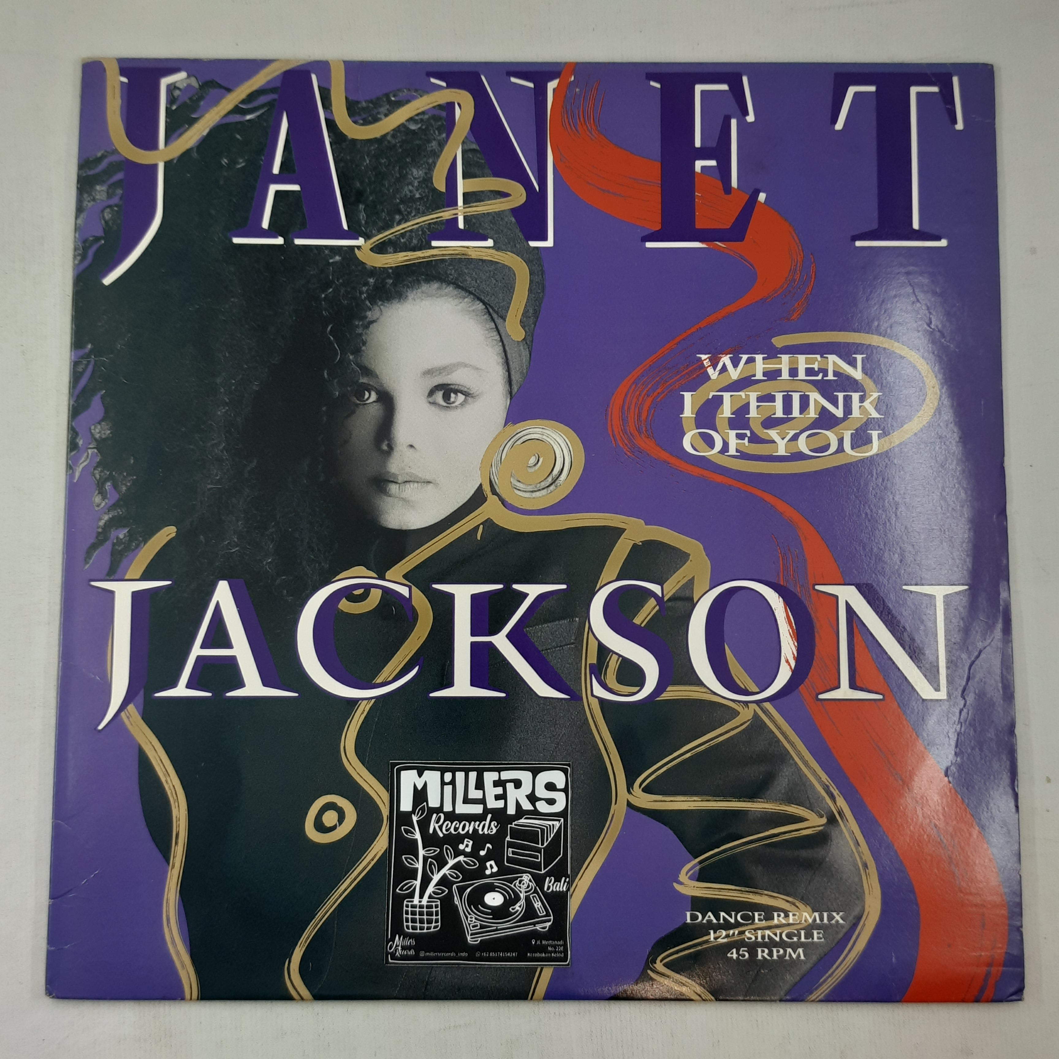 Janet Jackson – When I Think Of You (Dance Remix) (VINYL / USED)