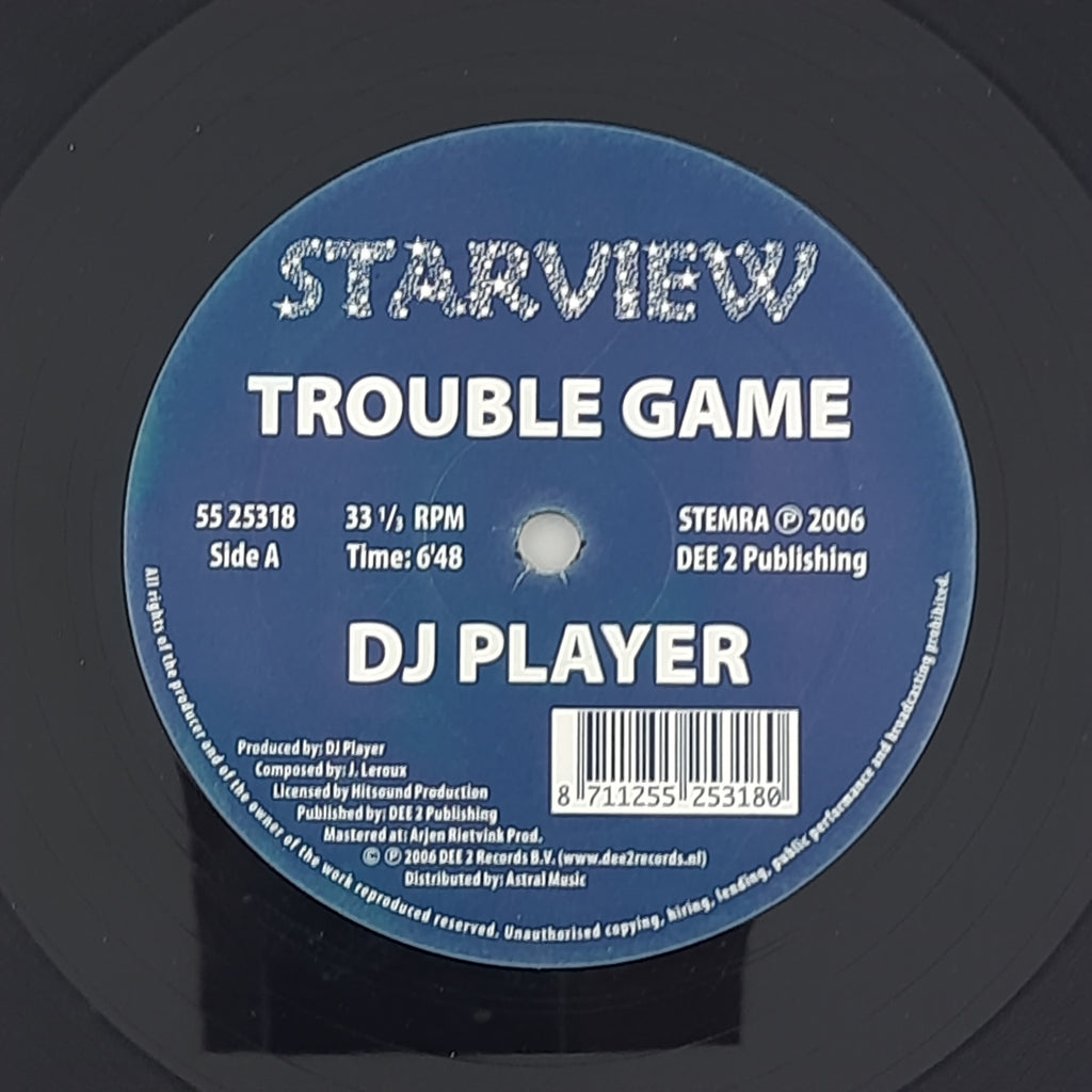 DJ Player – Trouble Game / Sensation (VINYL / USED)
