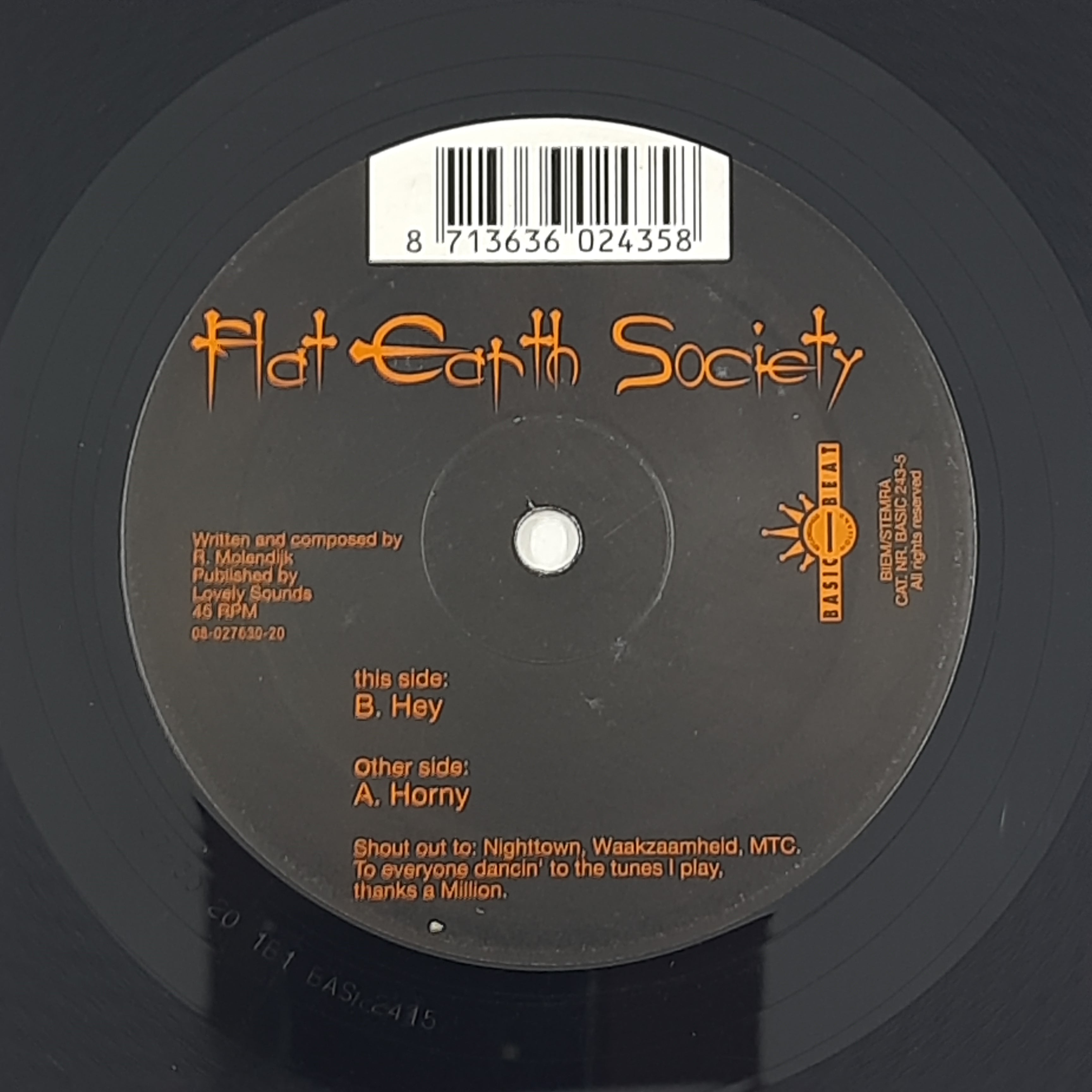 Flat Earth Society – Horny (VINYL / USED)