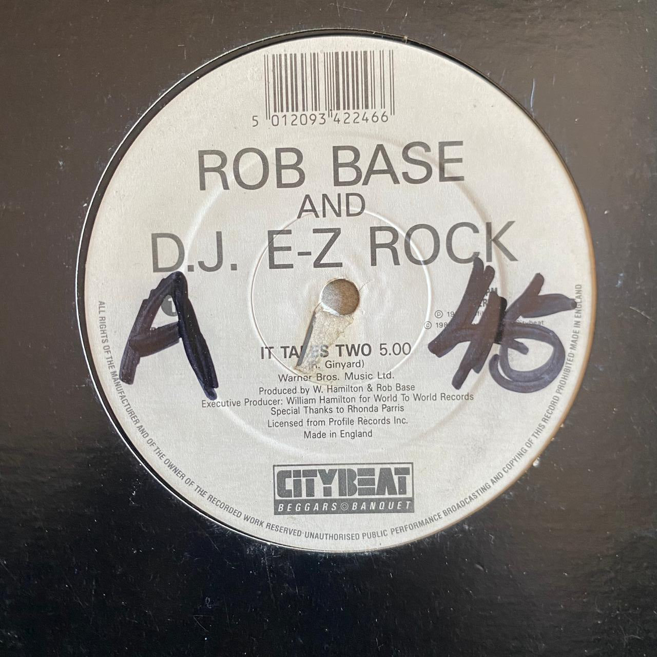 Rob Base & D.J. E-Z Rock – It Takes Two (VINYL / USED)
