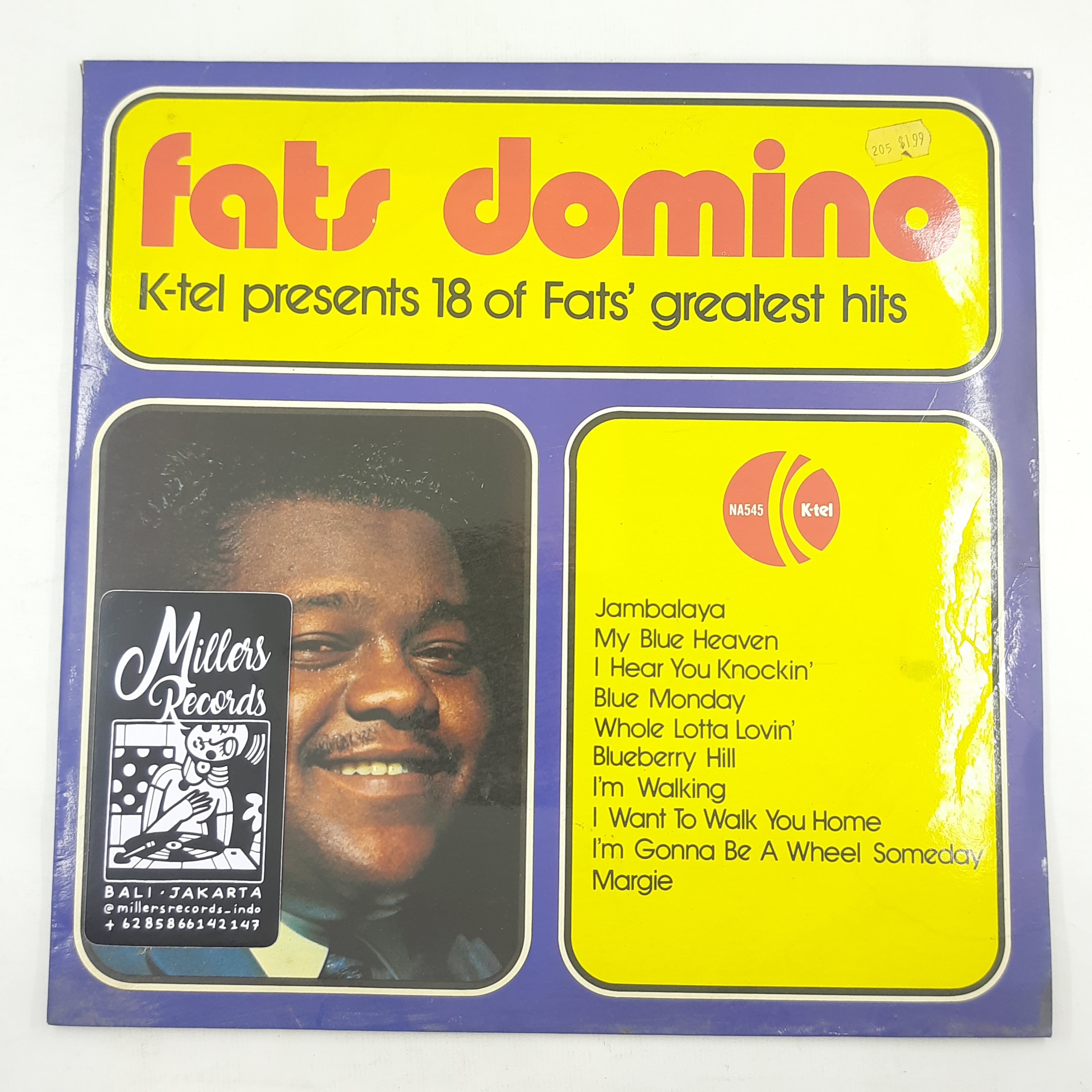 Fats Domino – K-tel Presents 18 Of Fats' Greatest Hits (VINYL / USED)