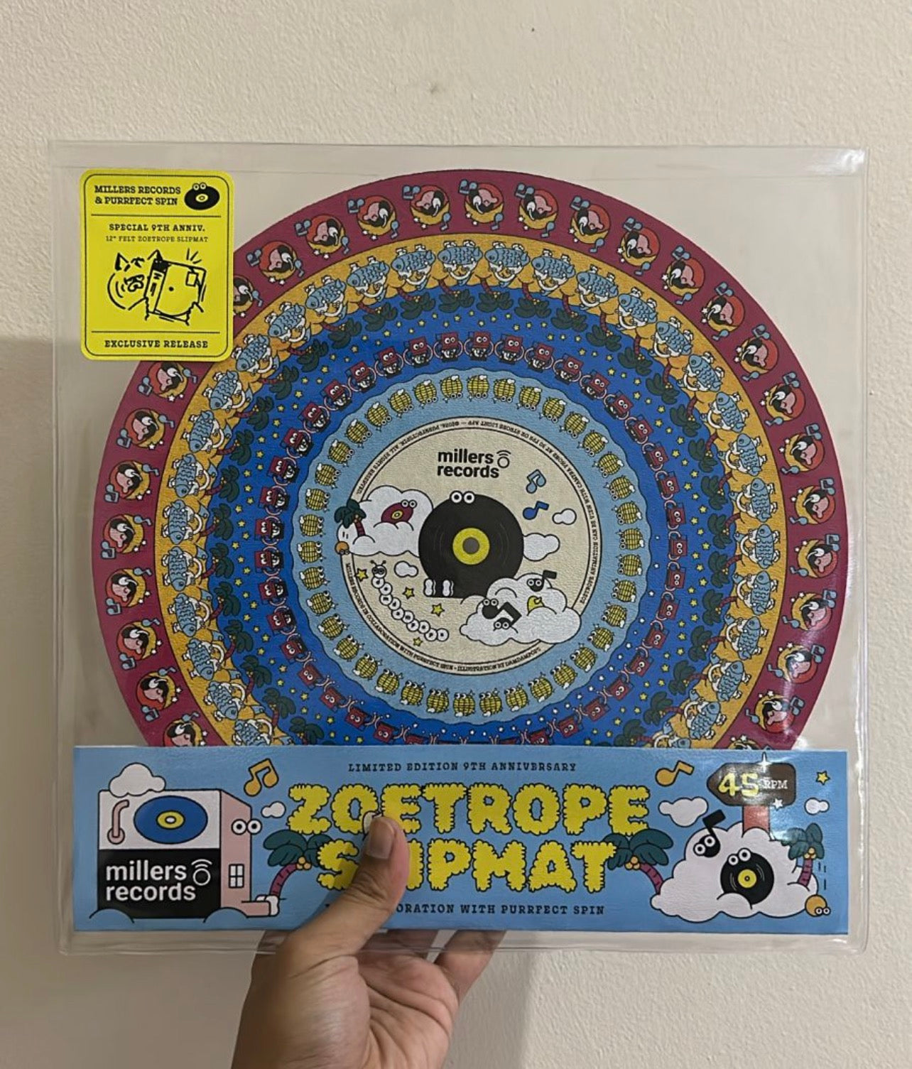 Millers Records x Damdampops Zoetrope Slipmat