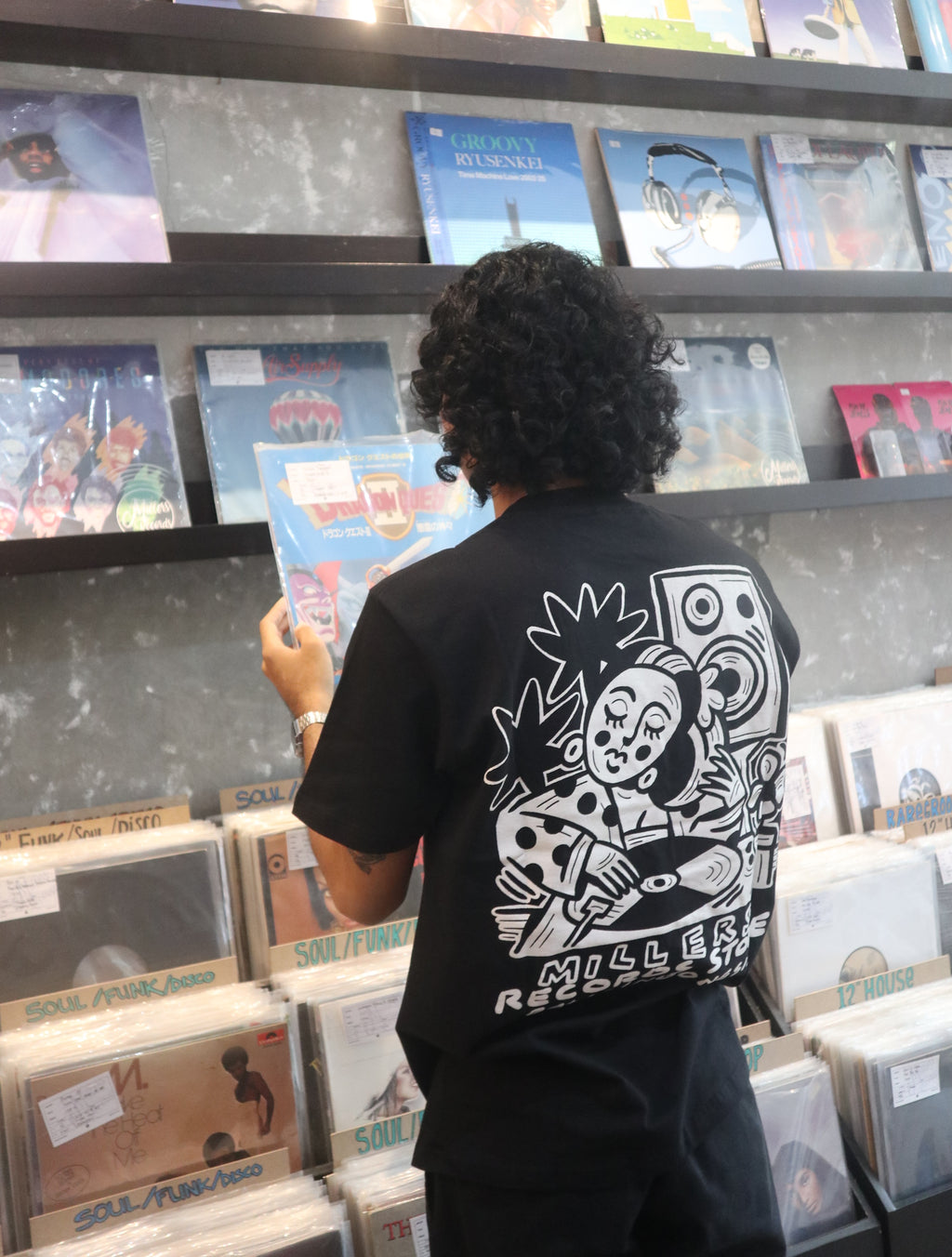 Millers Records X Eka Sudarma Exclusive T-Shirt Black