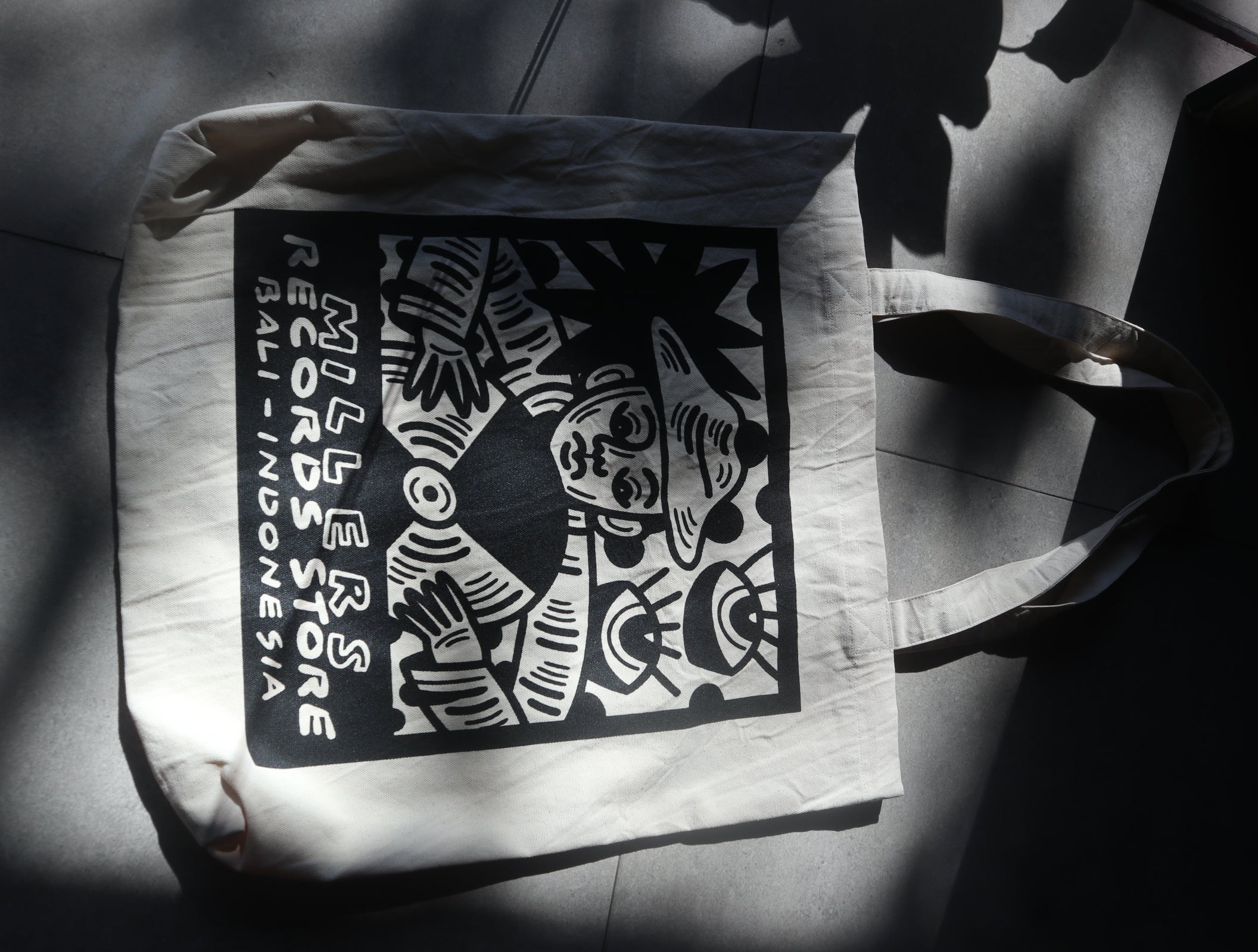 Millers Records X Eka Sudarma Exclusive Tote Bag White