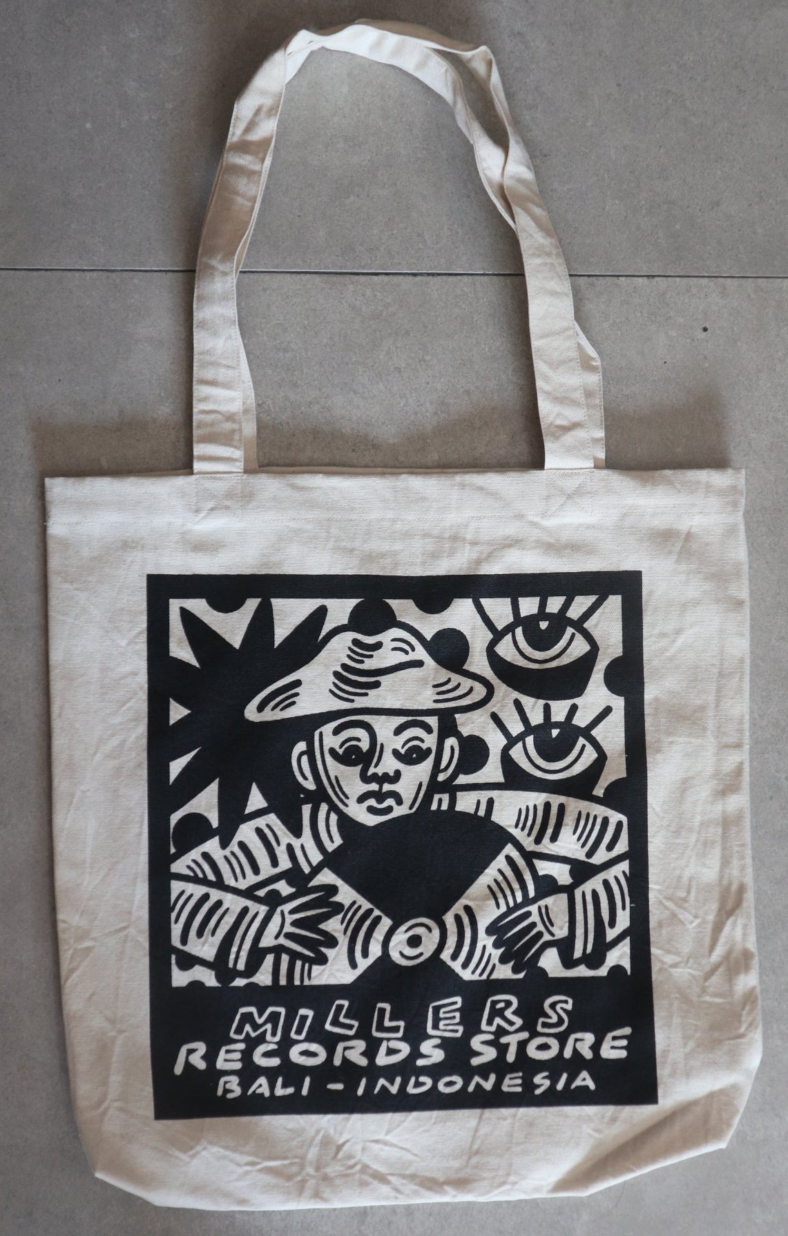 Millers Records X Eka Sudarma Exclusive Tote Bag White