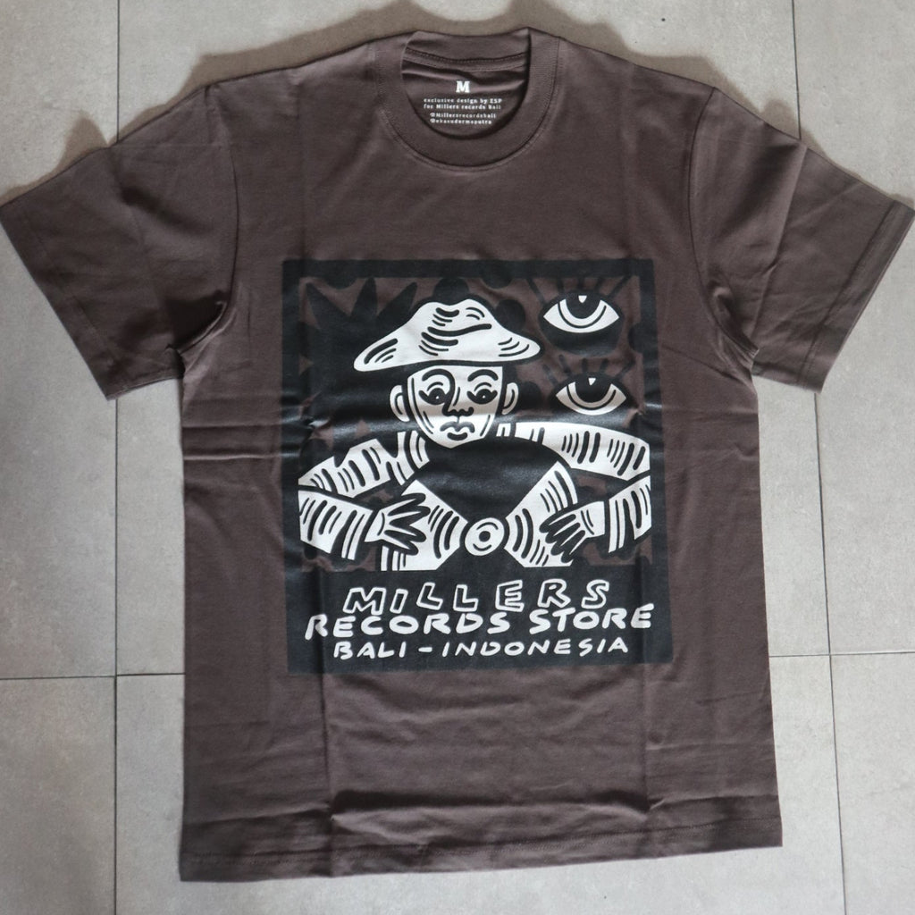 Millers Records X Eka Sudarma Exclusive T-Shirt Brown