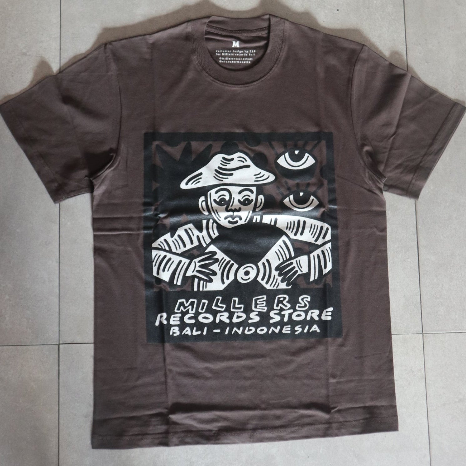 Millers Records X Eka Sudarma Exclusive T-Shirt Brown