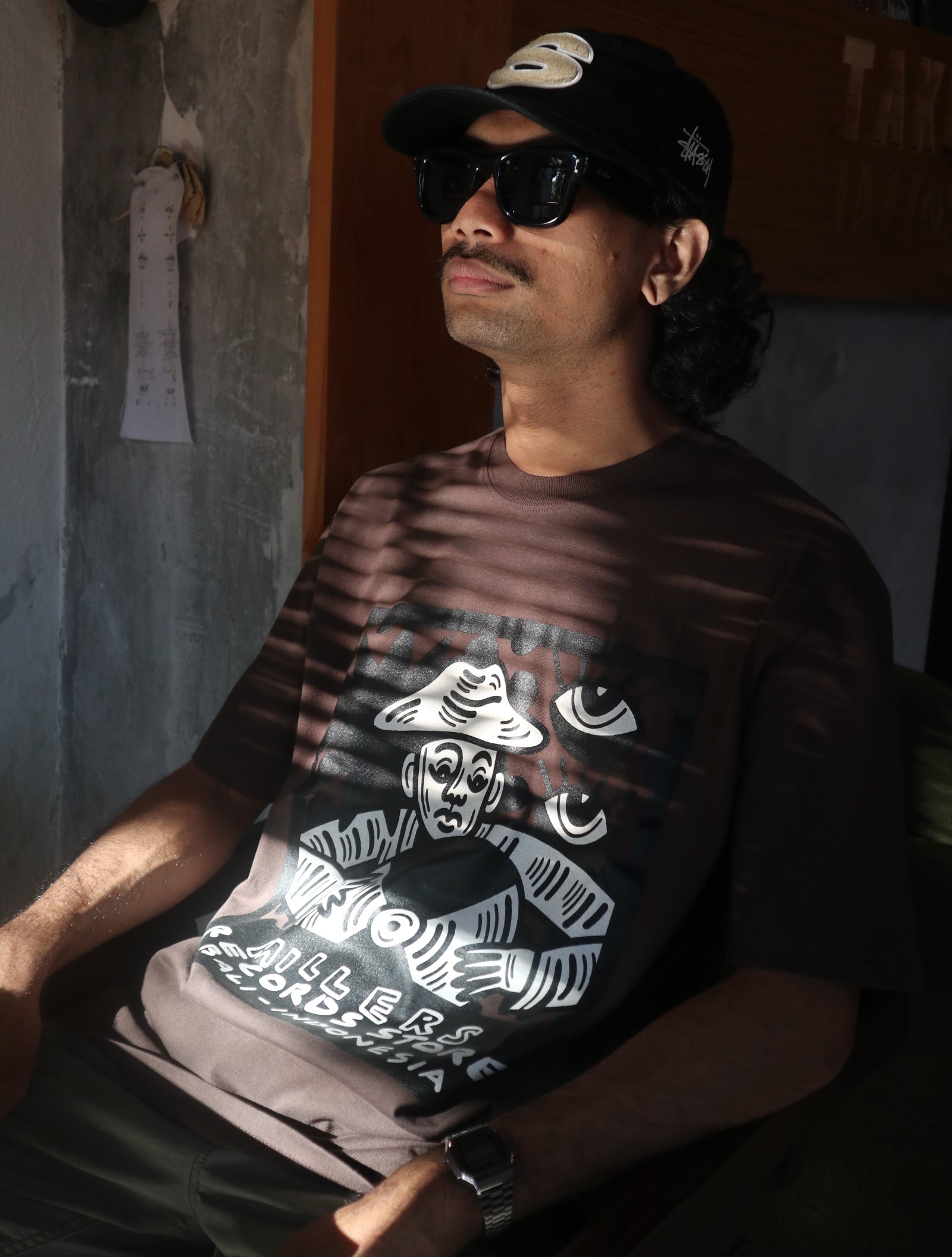 Millers Records X Eka Sudarma Exclusive T-Shirt Brown