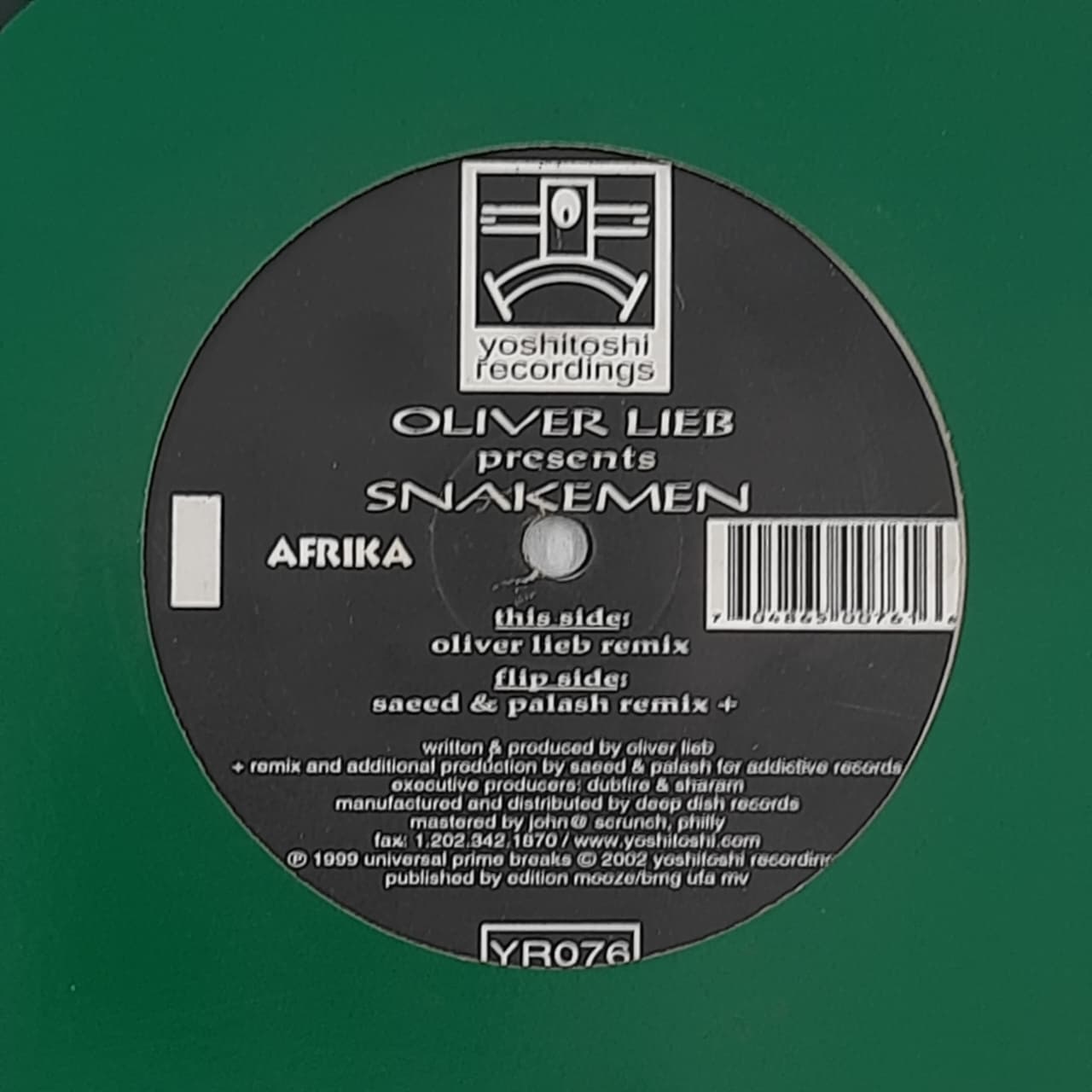 Oliver Lieb Presents Snakemen – Afrika (VINYL / USED)