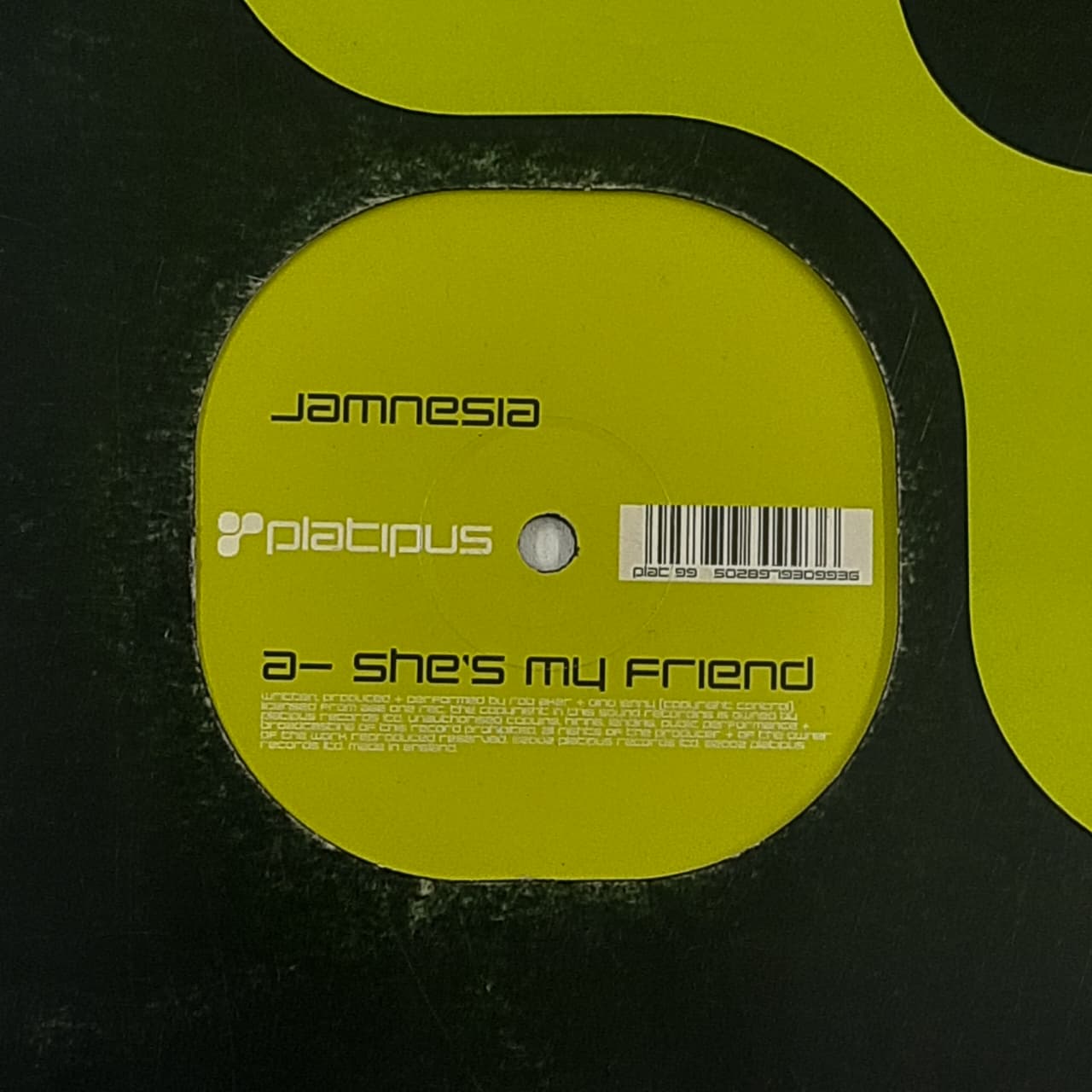 Jamnesia – She's My Friend / Get Busy (VINYL / USED)