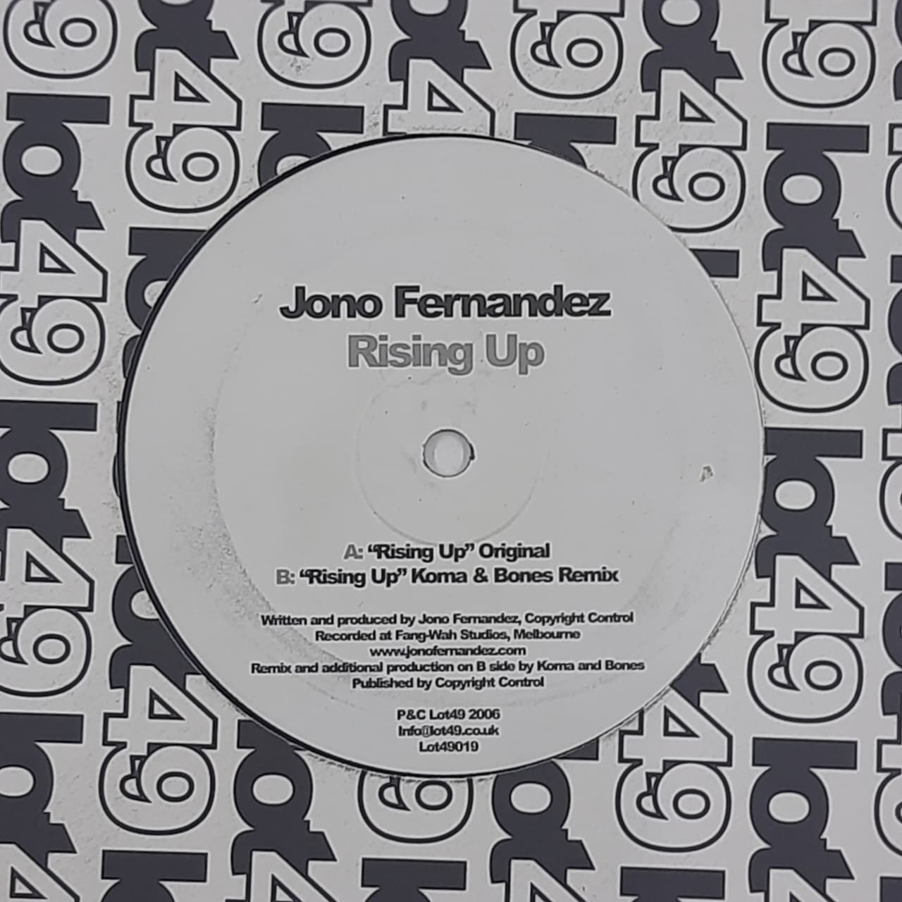 Jono Fernandez – Rising Up (VINYL / USED)