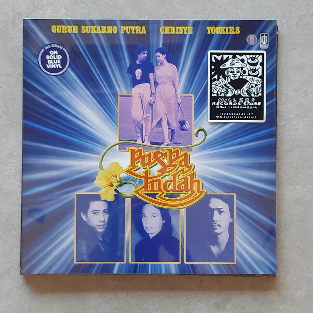 Guruh Sukarno Putra, Chrisye, Yockie Soeryoprayogo – Puspa Indah (BLUE VINYL) (VINYL / NEW)