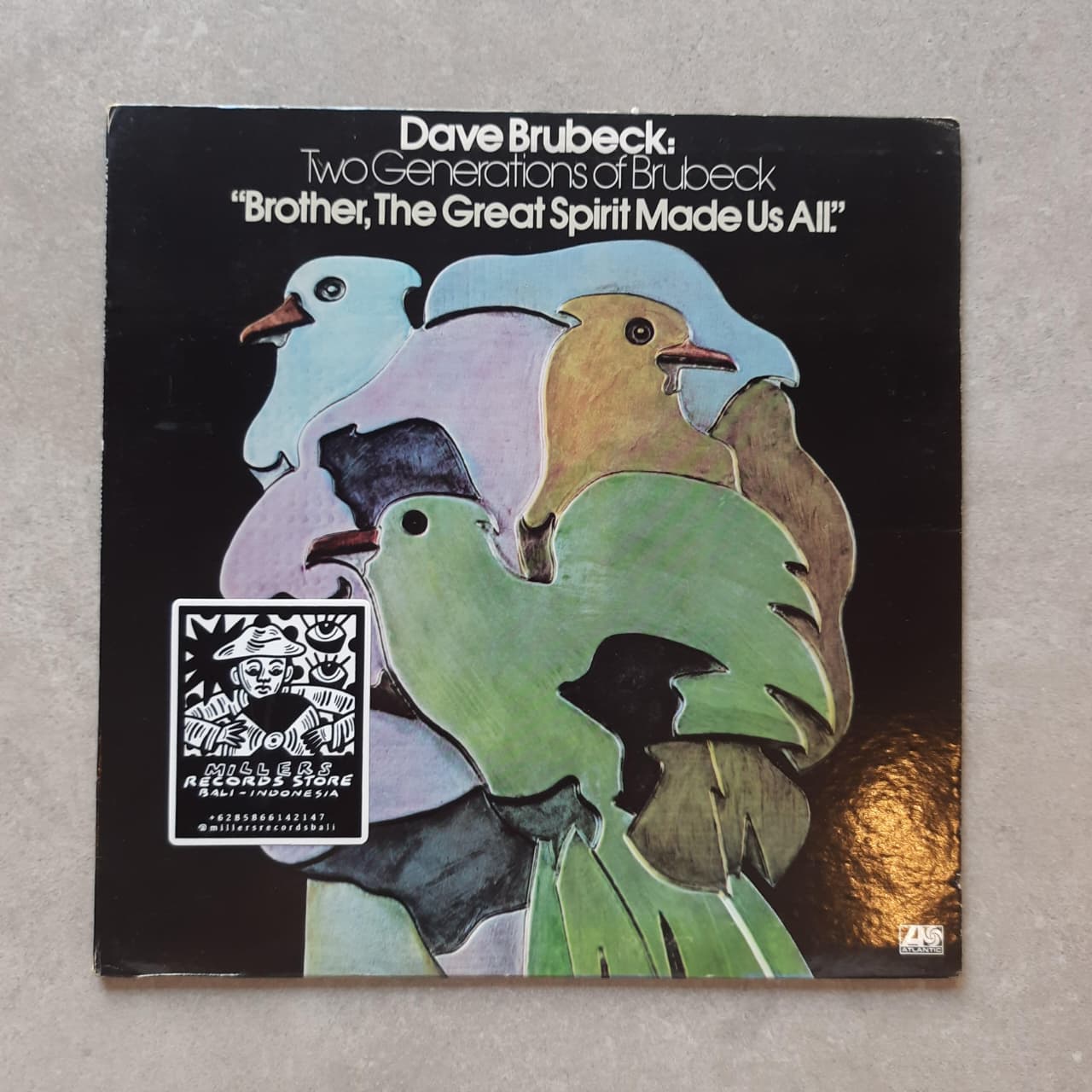 Dave Brubeck And Darius Brubeck Ensemble With Chris & Dan Brubeck – Two Generations Of Brubeck "Brother, The Great Spirit Made Us All". (VINYL / USED)