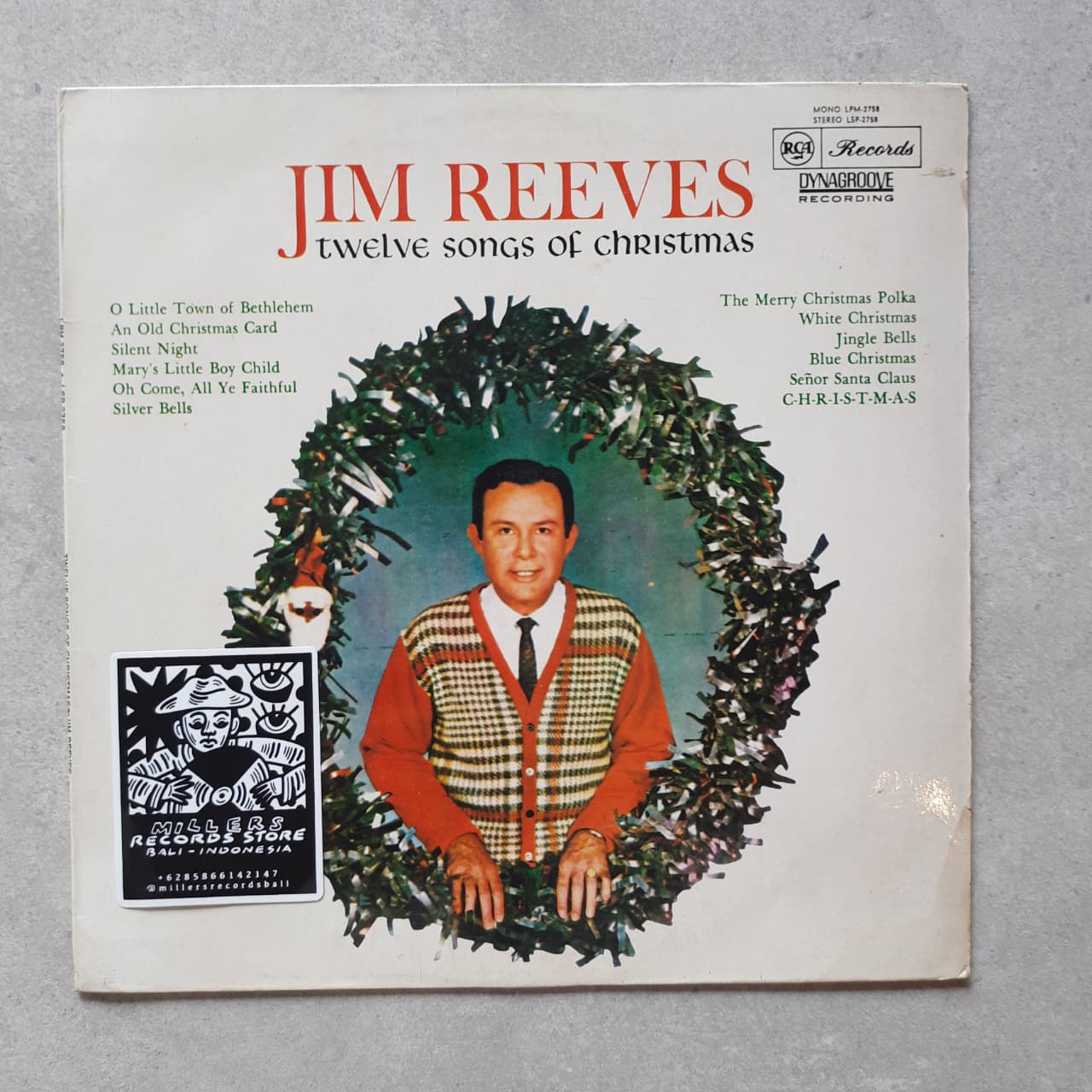 Jim Reeves – Twelve Songs Of Christmas (VINYL / USED)