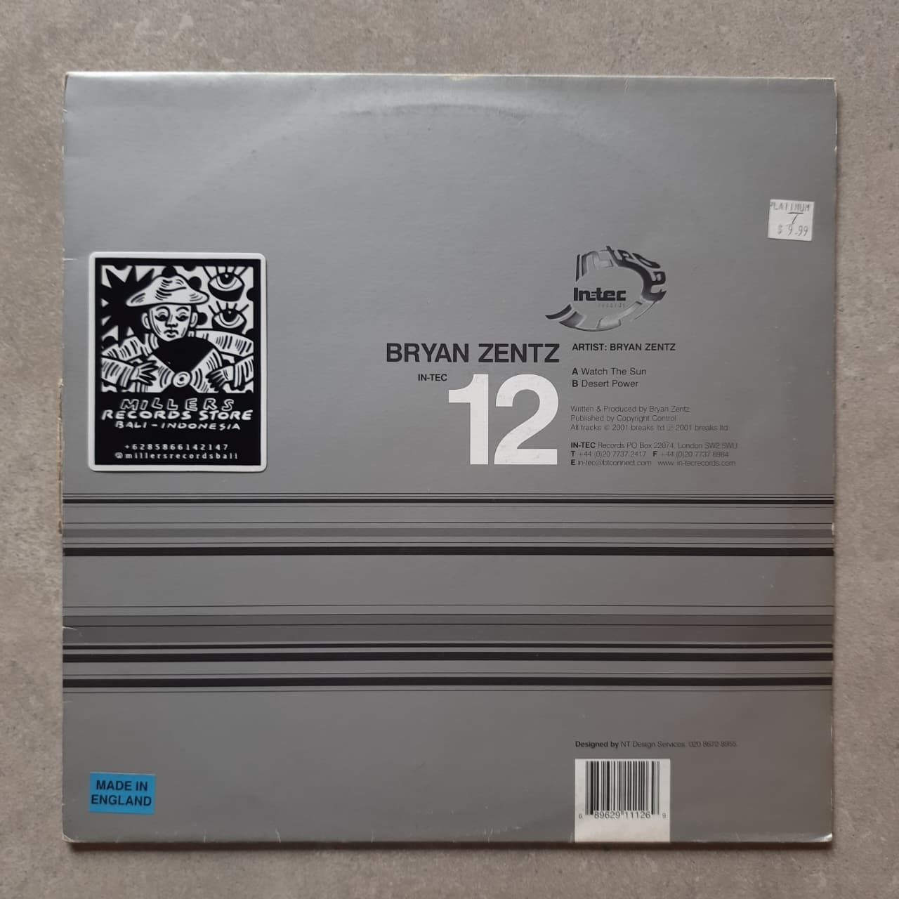 Bryan Zentz – Watch The Sun (VINYL / USED)