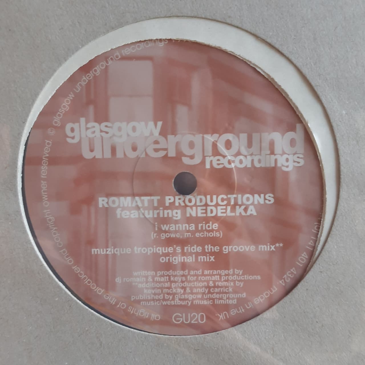 Romatt Productions Featuring Nedelka – I Wanna Ride (VINYL / USED)