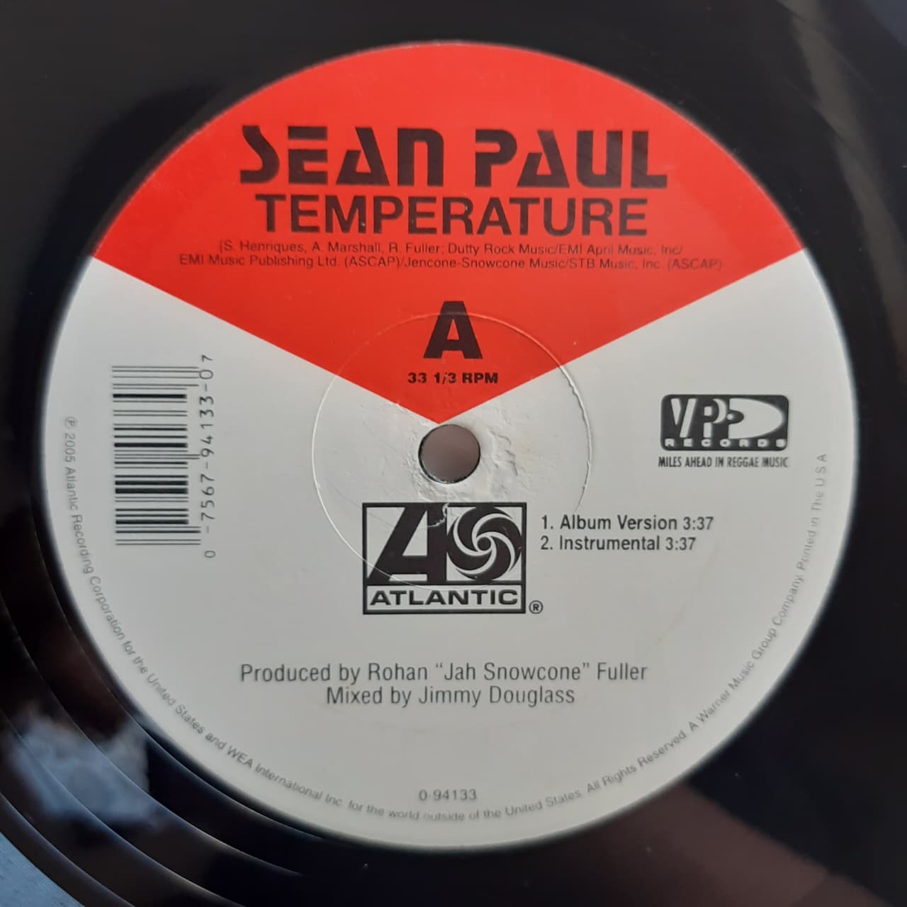 Sean Paul – Temperature / Breakout (VINYL / USED)