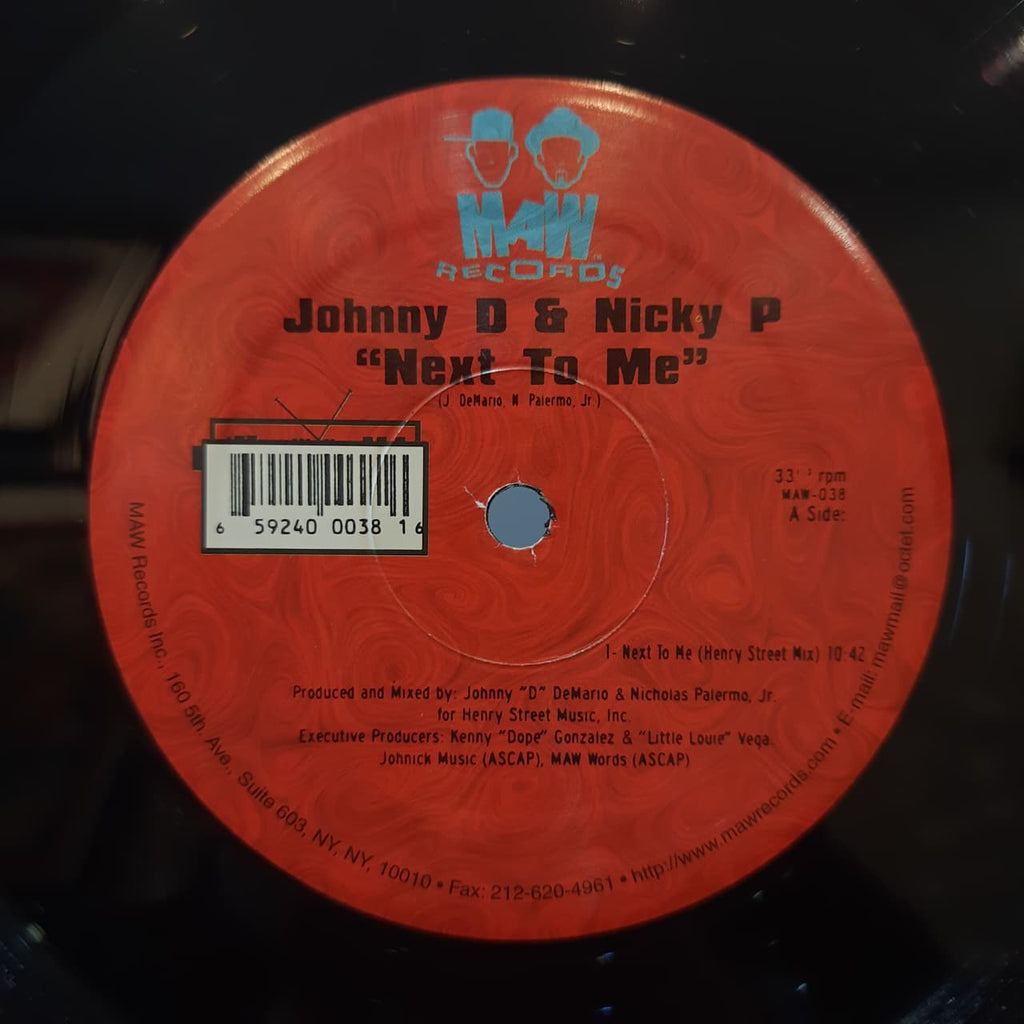 Johnny D. & Nicky P. – Next To Me / Yes You Dew (VINYL / USED)