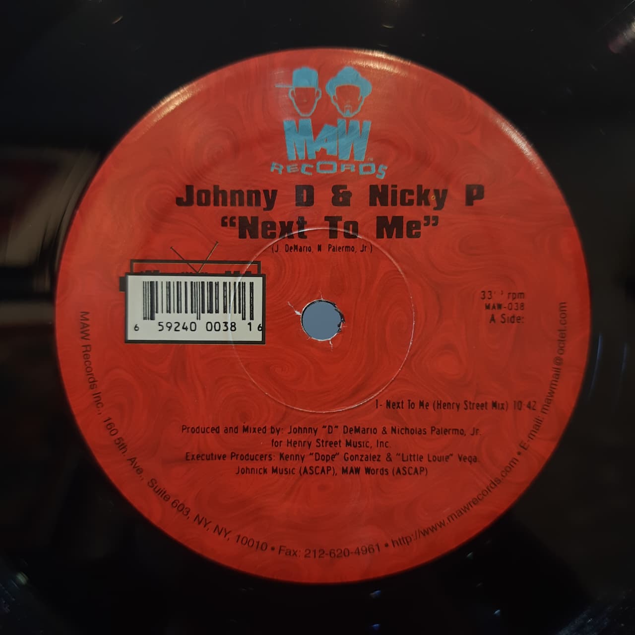 Johnny D. & Nicky P. – Next To Me / Yes You Dew (VINYL / USED)