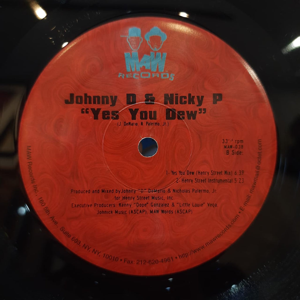 Johnny D. & Nicky P. – Next To Me / Yes You Dew (VINYL / USED)