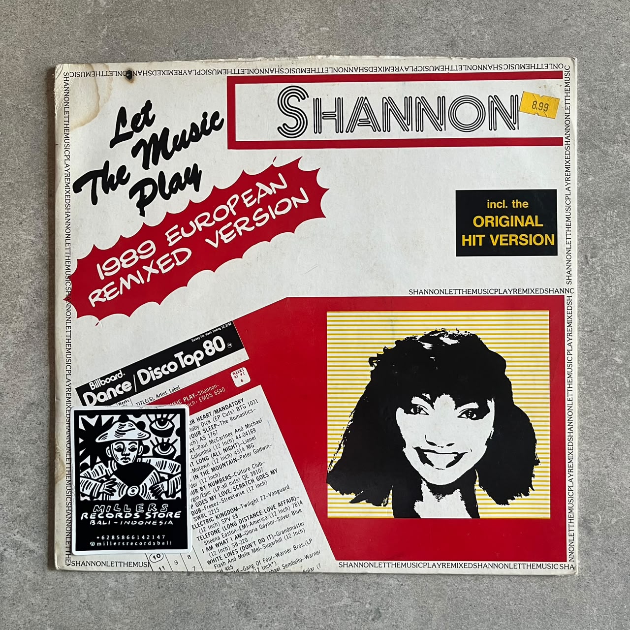 Shannon – Let The Music Play (1989 European Remixed Version) (VINYL / USED)