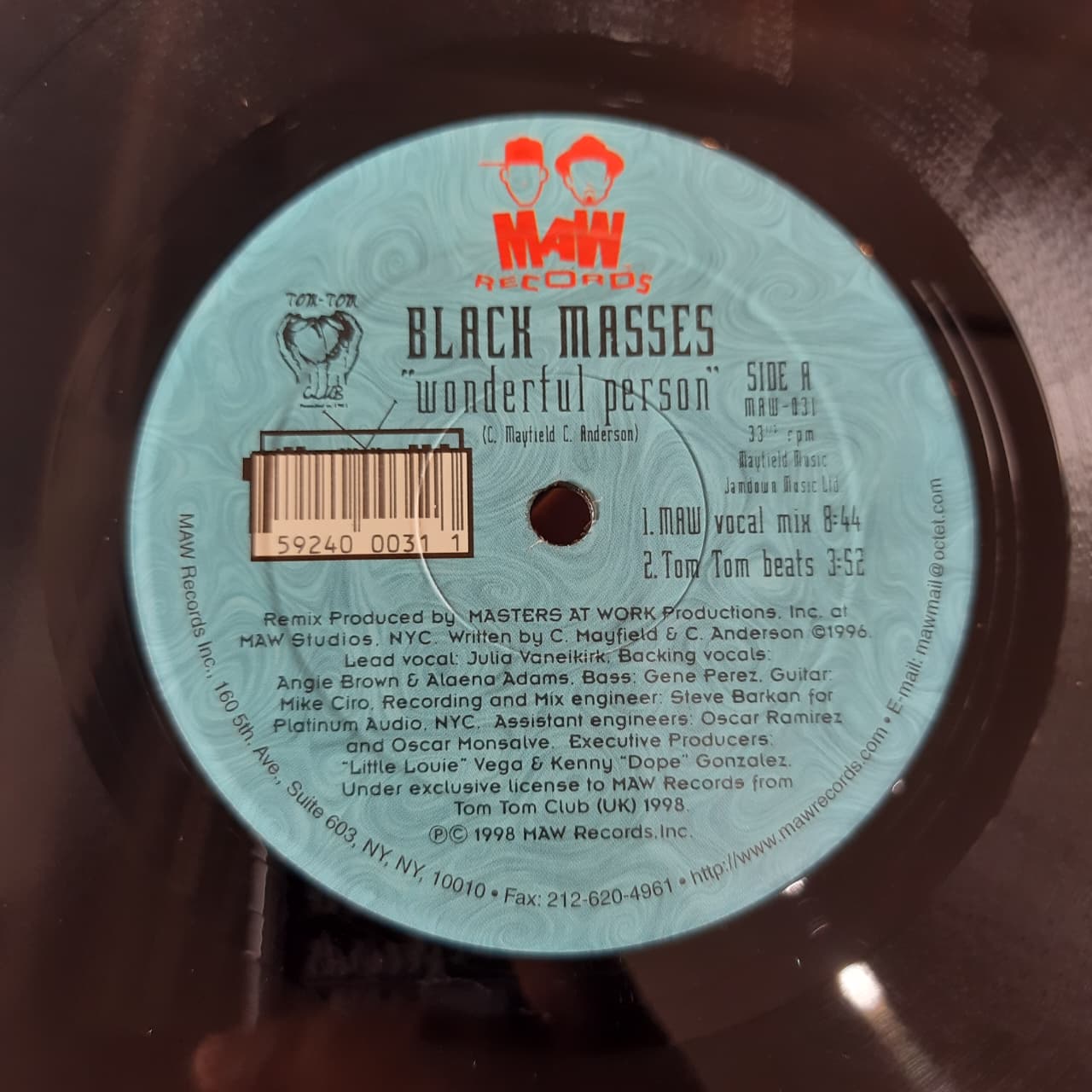 Black Masses – Wonderful Person (The Masters At Work Remixes) (VINYL / USED)