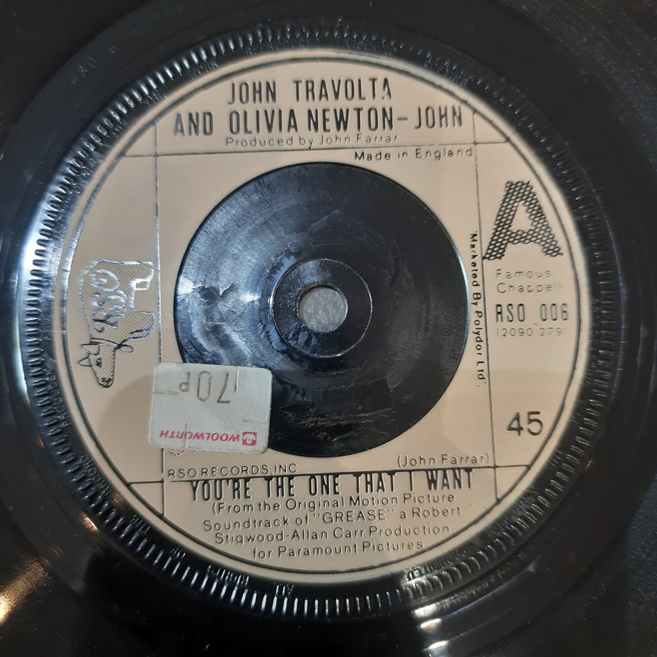 John Travolta And Olivia Newton-John – You're The One That I Want (VINYL / USED)