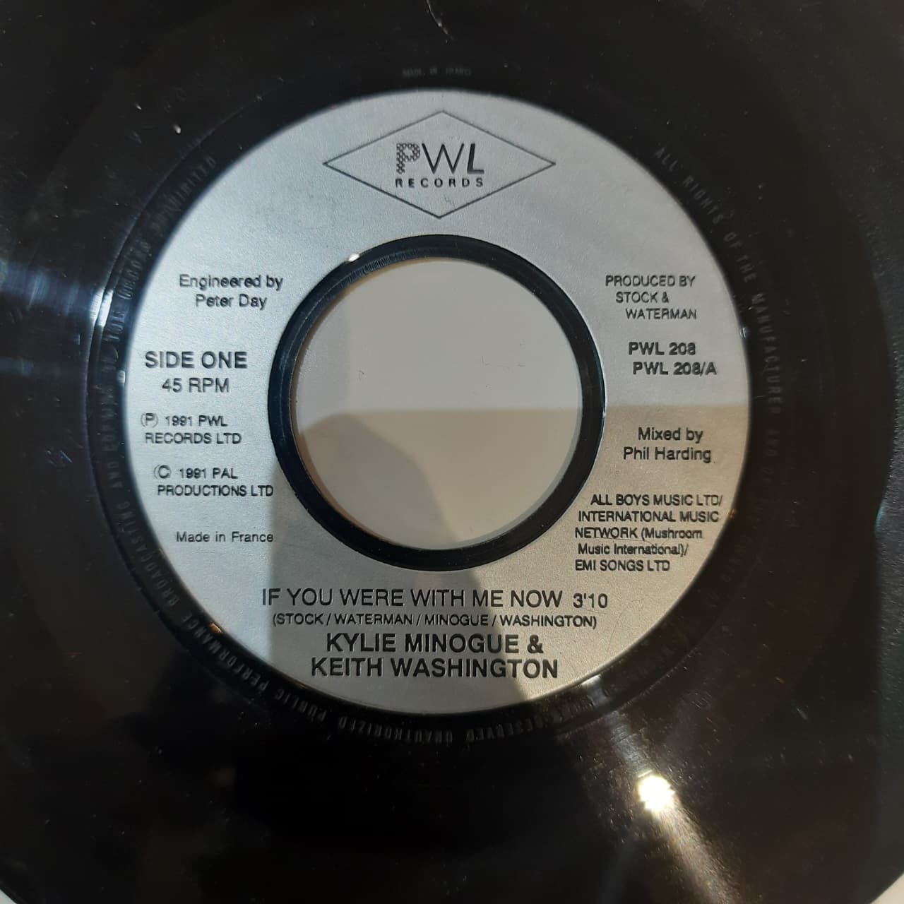 Kylie Minogue &amp; Keith Washington – If You Were With Me Now (VINYL / USED)
