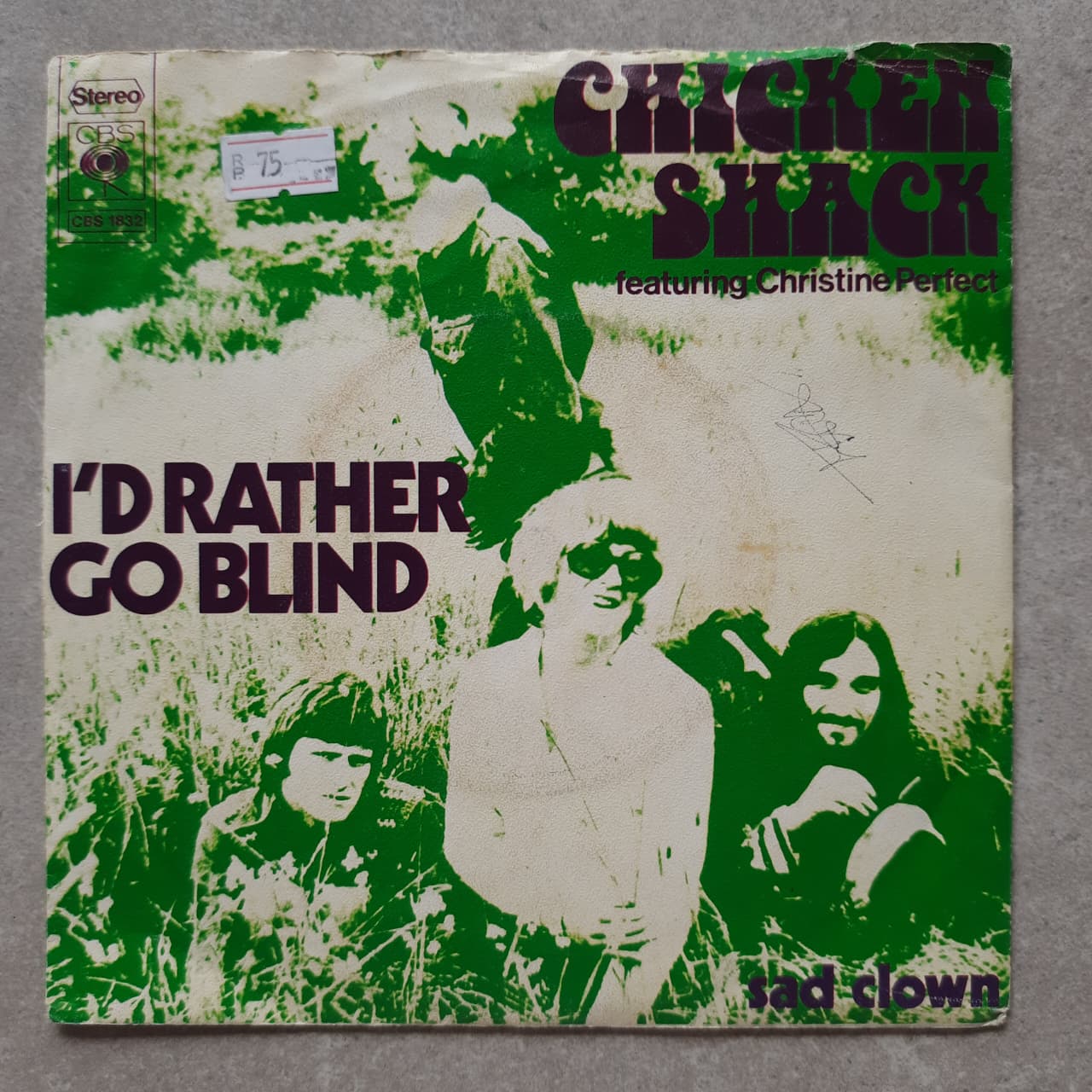 Chicken Shack Featuring Christine Perfect – I'd Rather Go Blind (VINYL / USED)
