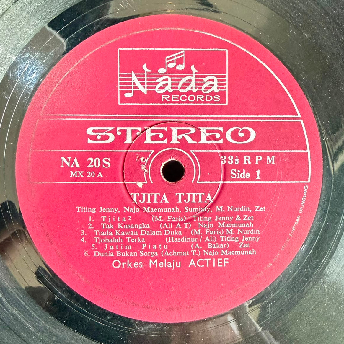 Orkes Melaju Actief Pimp. Ali Bakar – Tjita-Tjita (VINYL / USED)