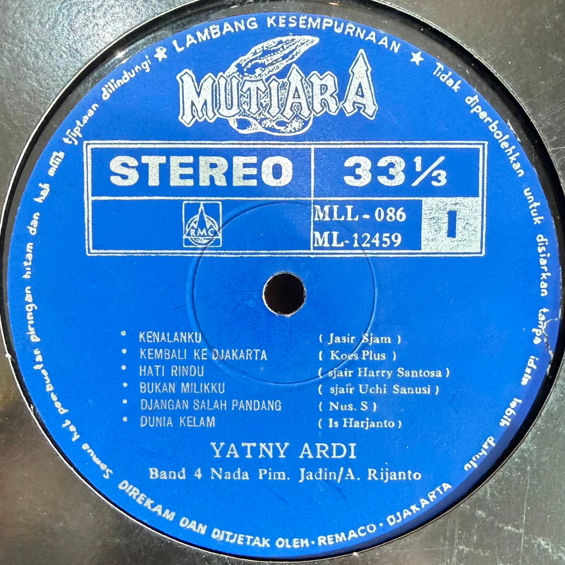 Yatny Ardi – Dunia Kelam (VINYL / USED)