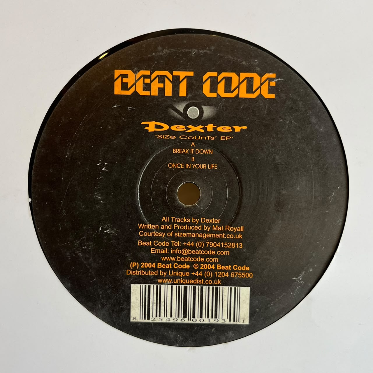 Dexter – Size Counts EP (VINYL / USED)