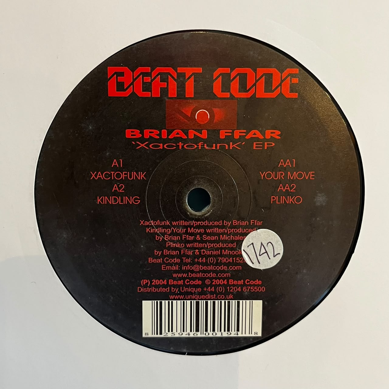 Brian Ffar – Xactofunk EP (VINYL / USED)
