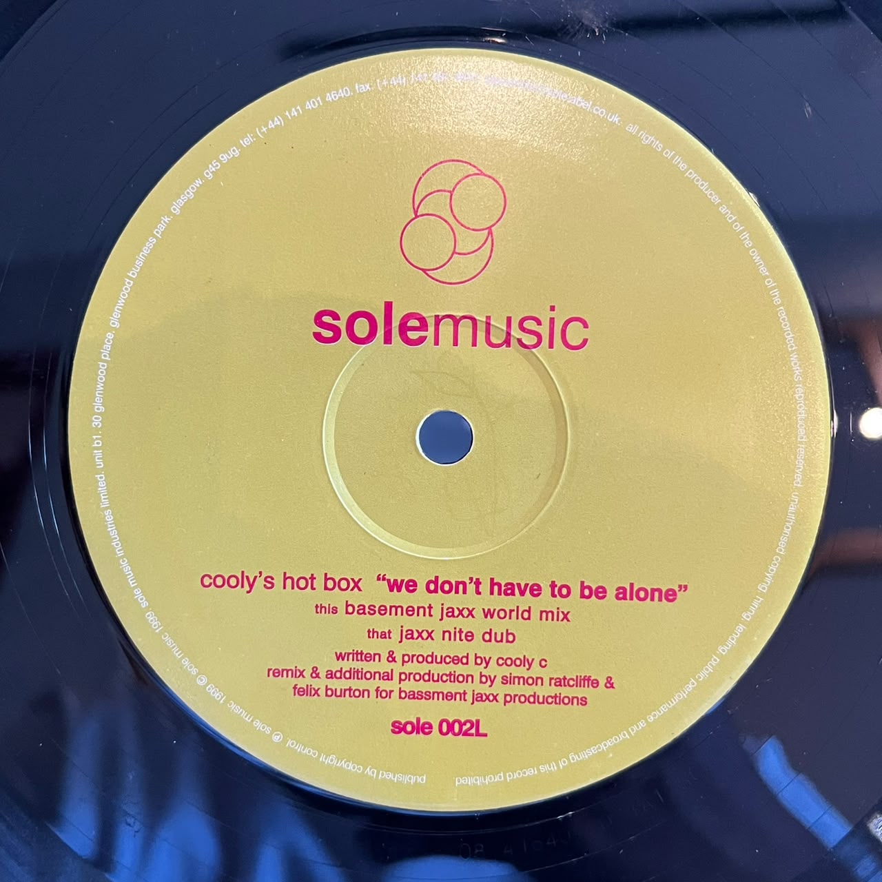 Cooly's Hot Box – We Don't Have To Be Alone (VINYL / USED)