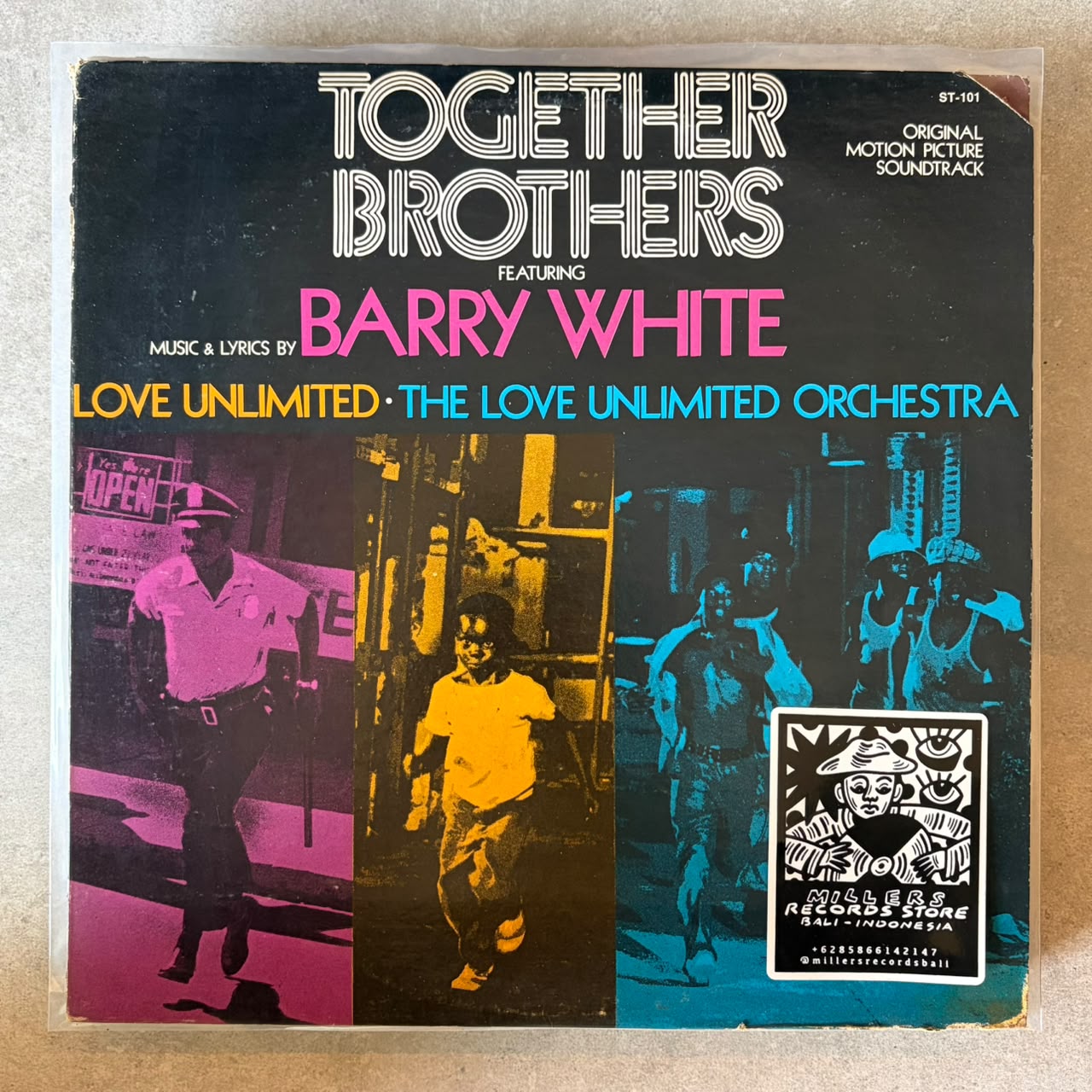 Barry White, Love Unlimited, The Love Unlimited Orchestra* – Together Brothers (Original Motion Picture Soundtrack) (VINYL / USED)