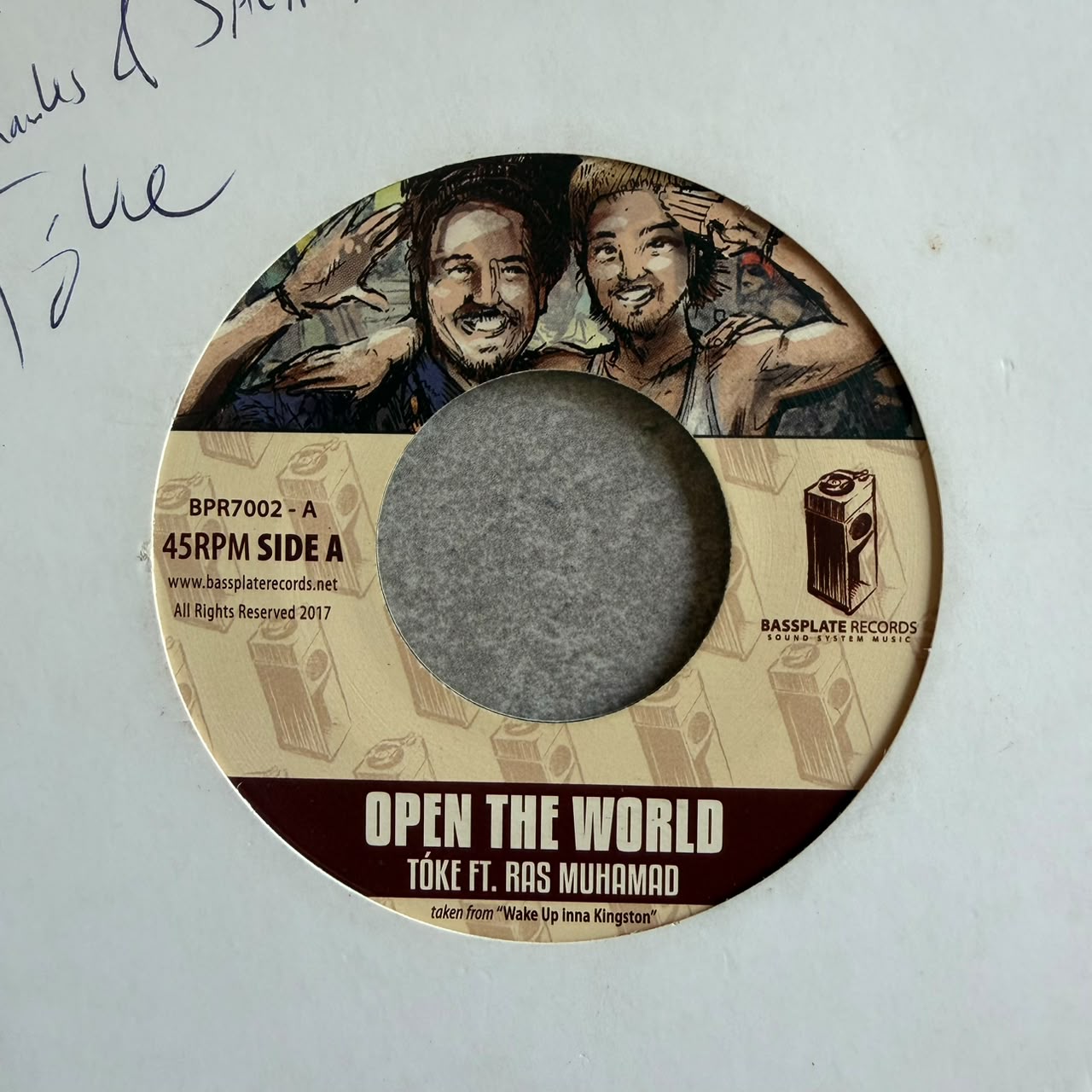 Tóke feat. Ras Muhamad – Open The World (VINYL / USED)