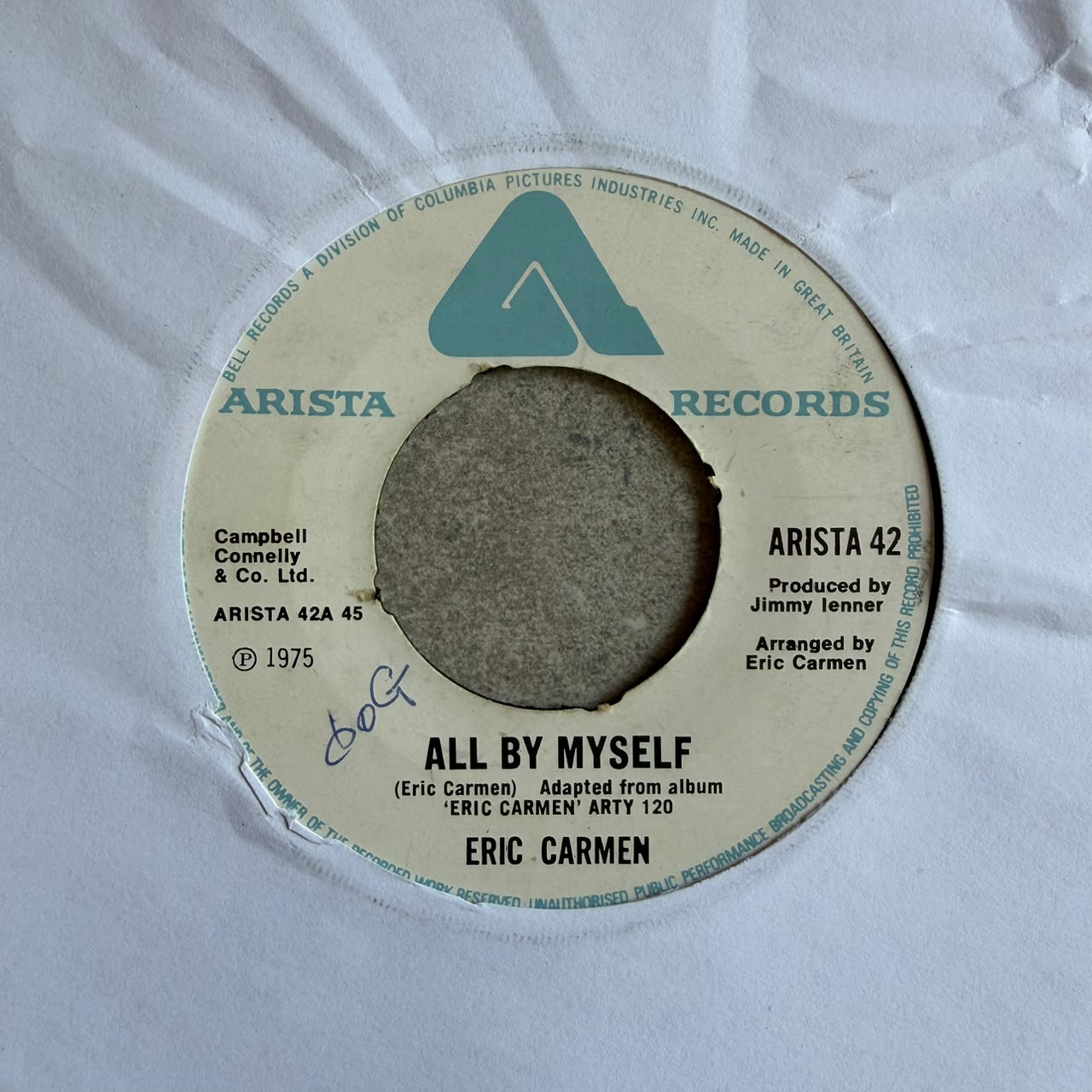 Eric Carmen – All By Myself (VINYL / USED)