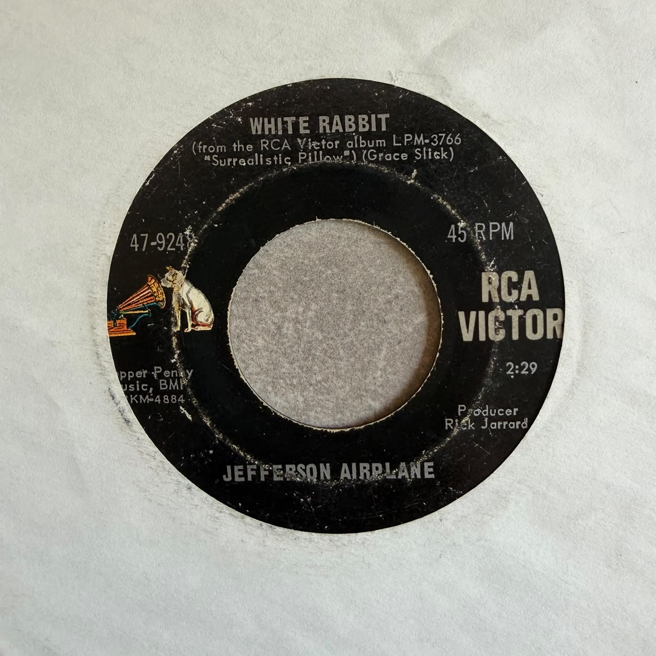 Jefferson Airplane – White Rabbit / Plastic Fantastic Lover (VINYL / USED)