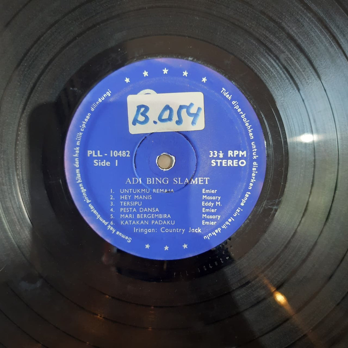 Adi Bing Slamet – Untukmu Remaja (VINYL / USED)