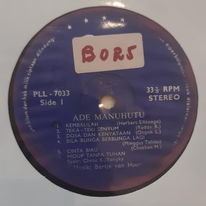 Ade Manuhutu – Kembalilah (VINYL / USED)