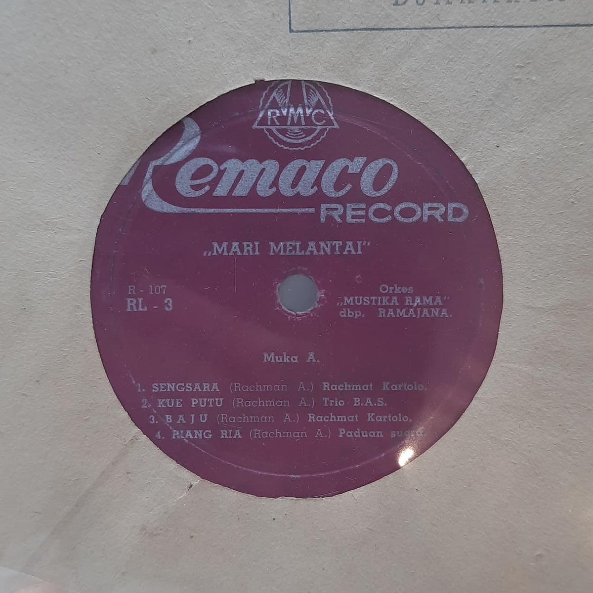Orkes Mustikarama – Mari Melantai (VINYL / USED)