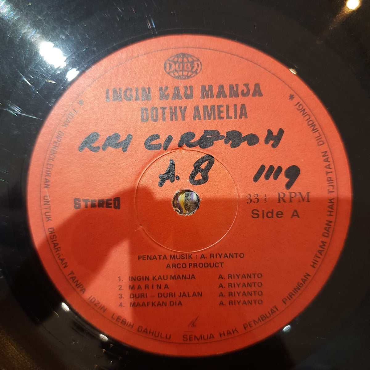 Dothy Amelia – Ingin Kau Manja (VINYL / USED)