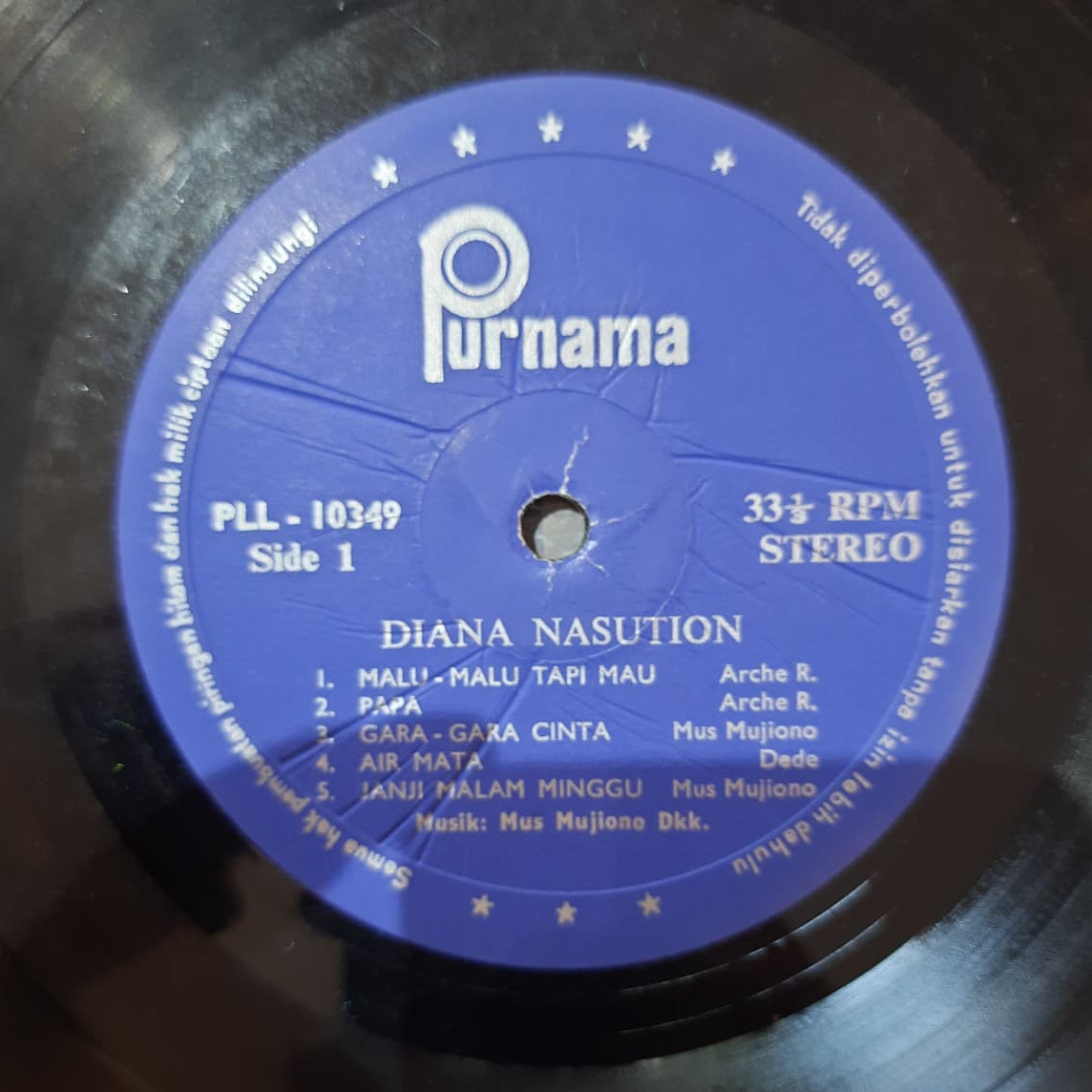 Diana Nasution – Malu-Malu Tapi Mau (VINYL/USED)
