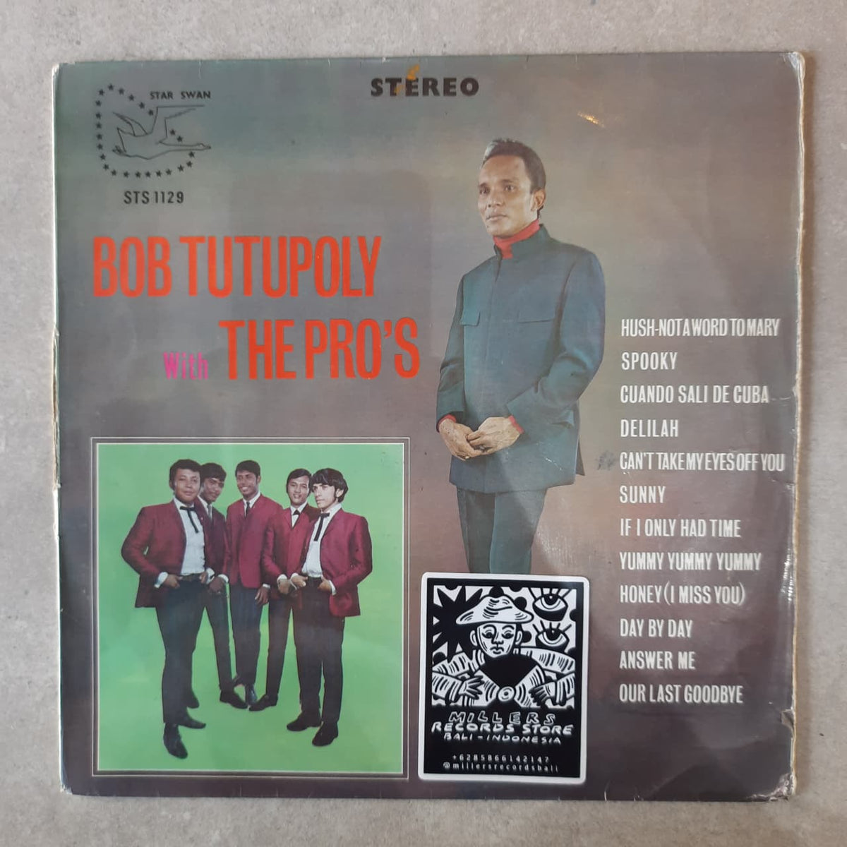 Bob Tutupoly With The Pro's – Hush-Not A Word To Mary (VINYL / USED)