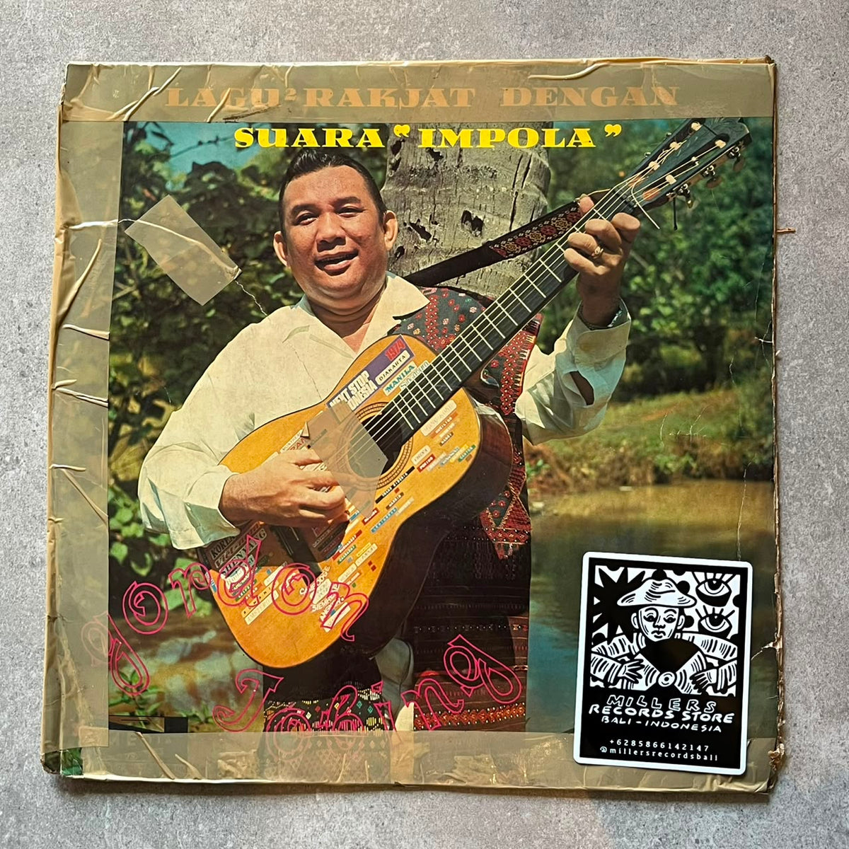 Gordon Tobing – Lagu2 Rakjat Dengan Suara "Impola" (VINYL/ USED)