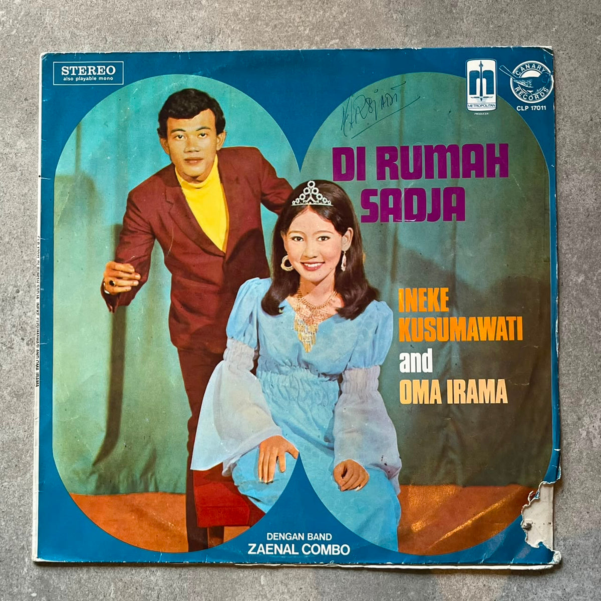 Inneke Kusumawati And Oma Irama Dengan Band Zaenal Combo – Di Rumah Sadja (VINYL / USED)