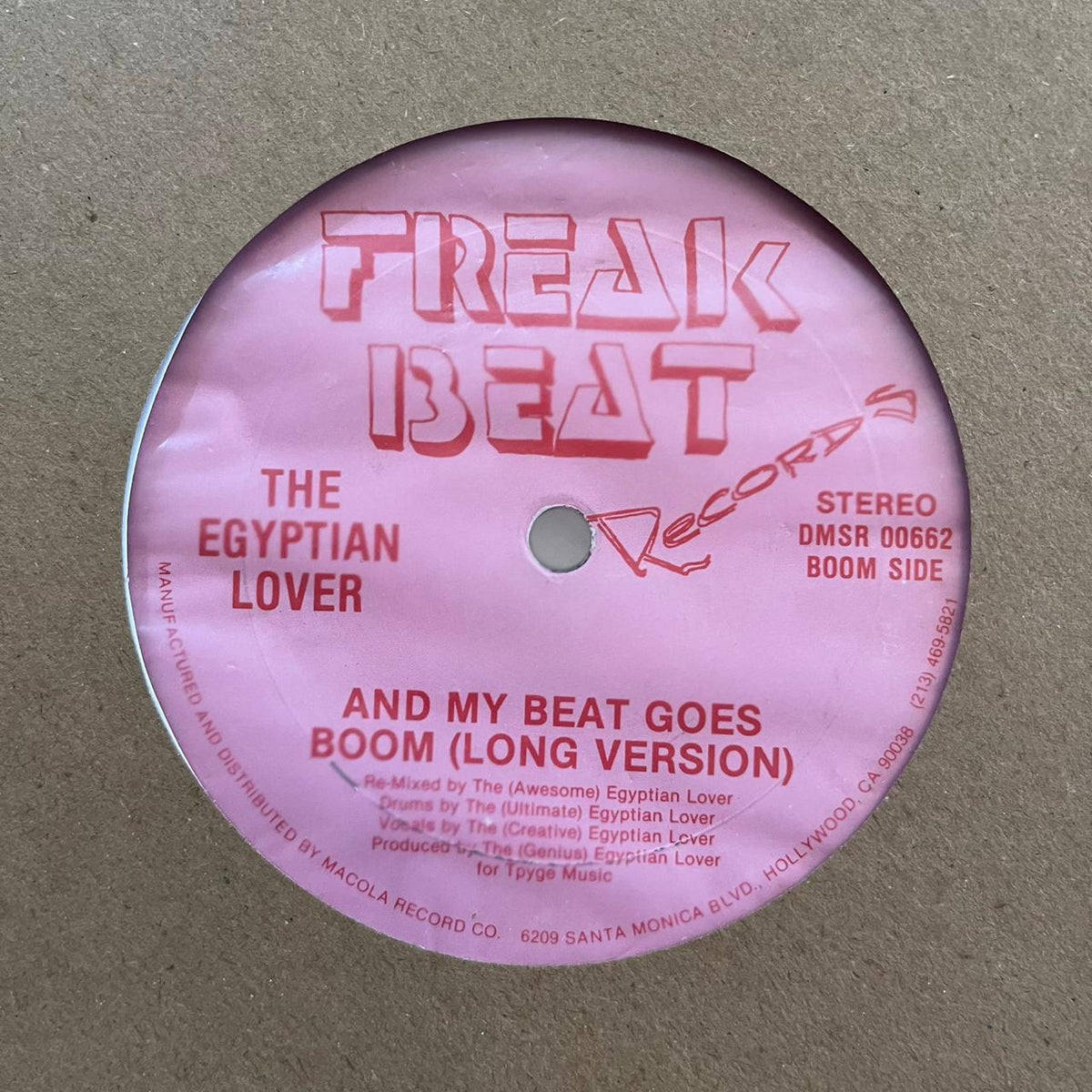 The Egyptian Lover* – Computer Love (Sweet Dreams) / And My Beat Goes Boom (VINYL / USED)